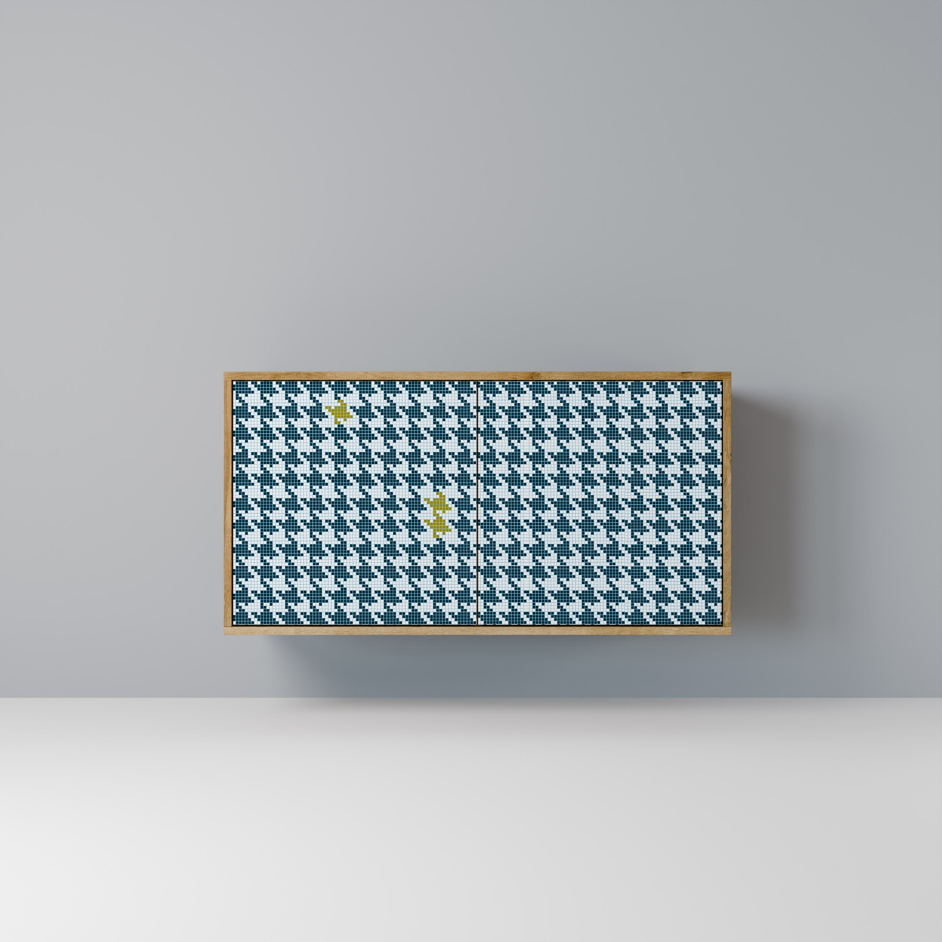 Aparador FUERA DE CONTEXTO de 2 puertas efecto roble