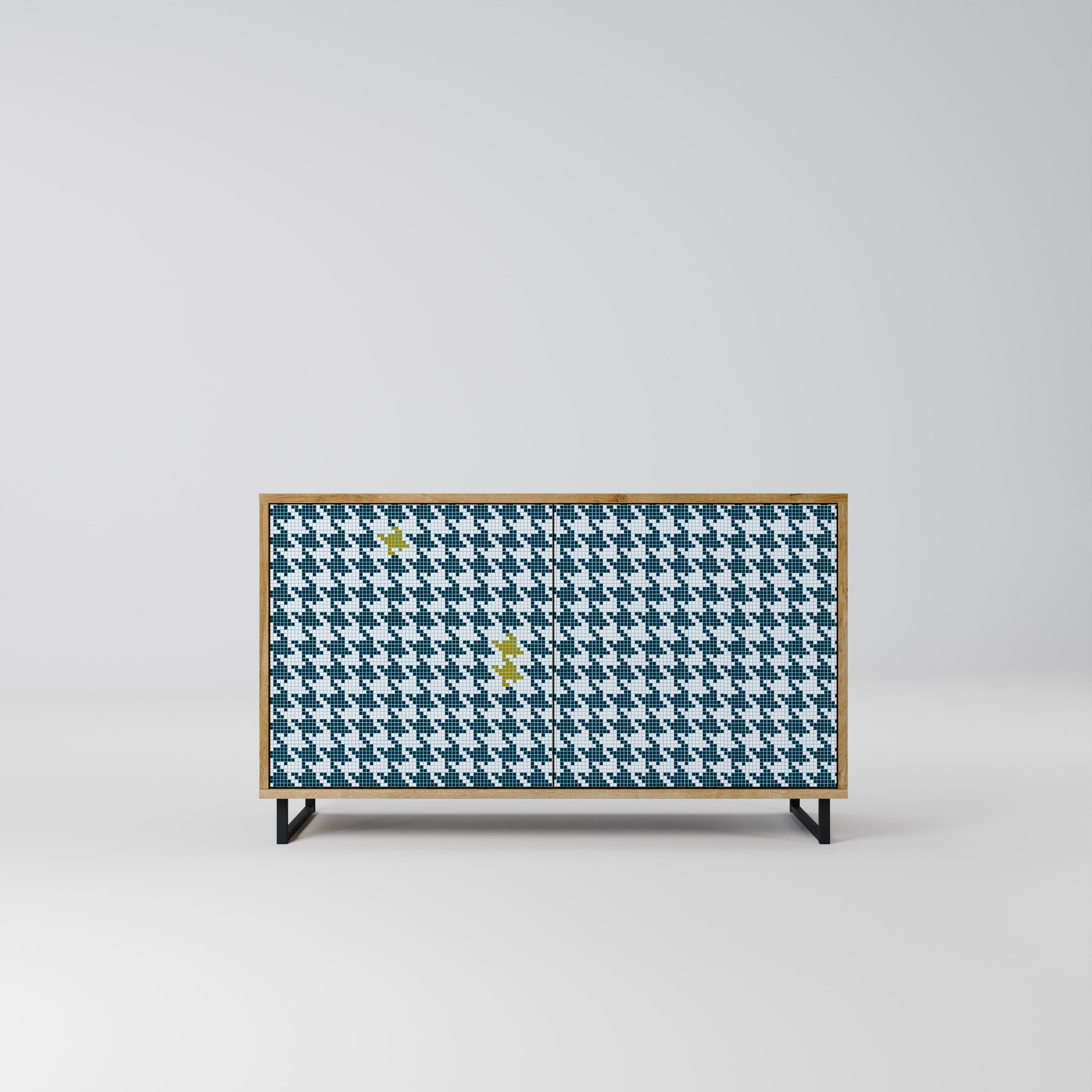 Aparador FUERA DE CONTEXTO de 2 puertas efecto roble