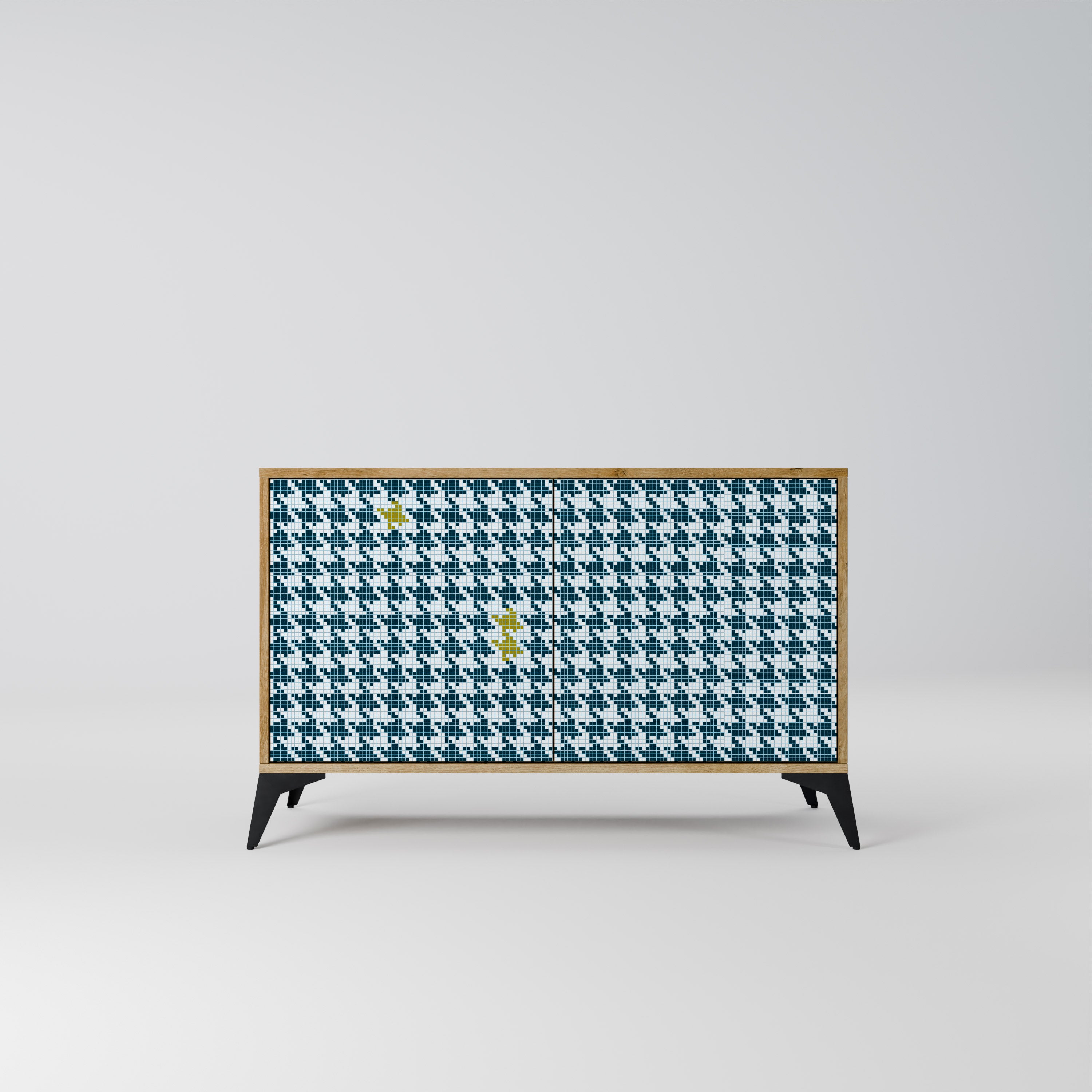 Aparador FUERA DE CONTEXTO de 2 puertas efecto roble