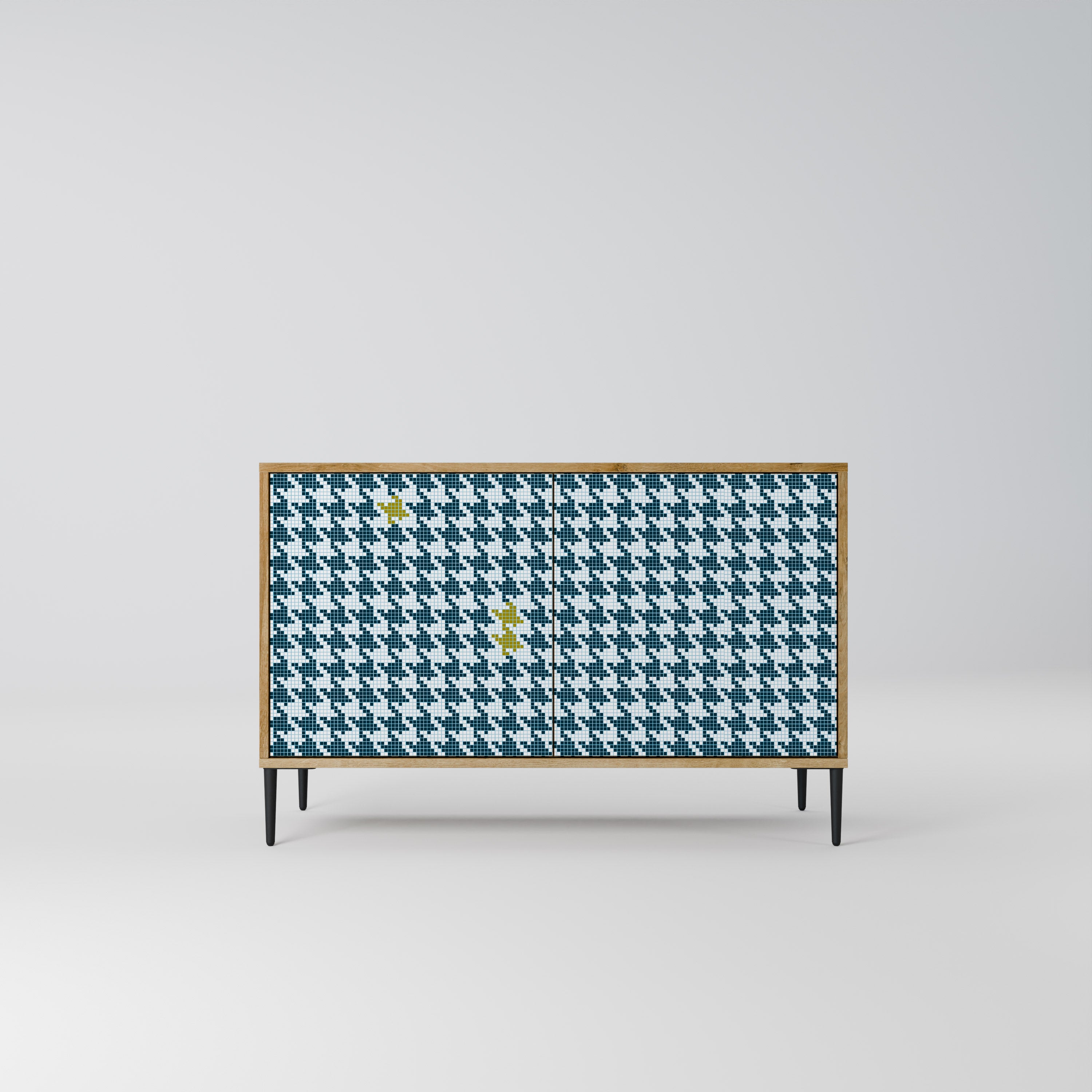 Aparador FUERA DE CONTEXTO de 2 puertas efecto roble