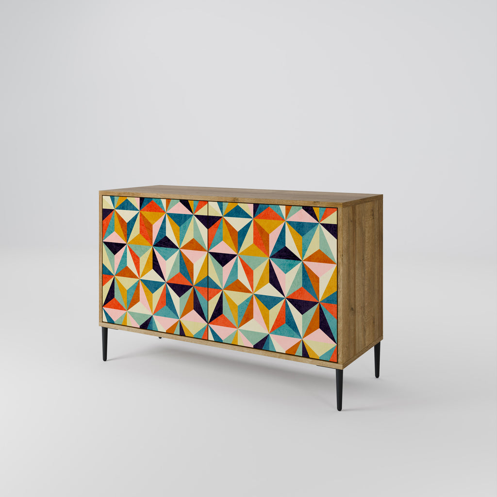 TESSELATE TREASURES 2-Door Sideboard in Oak Effect