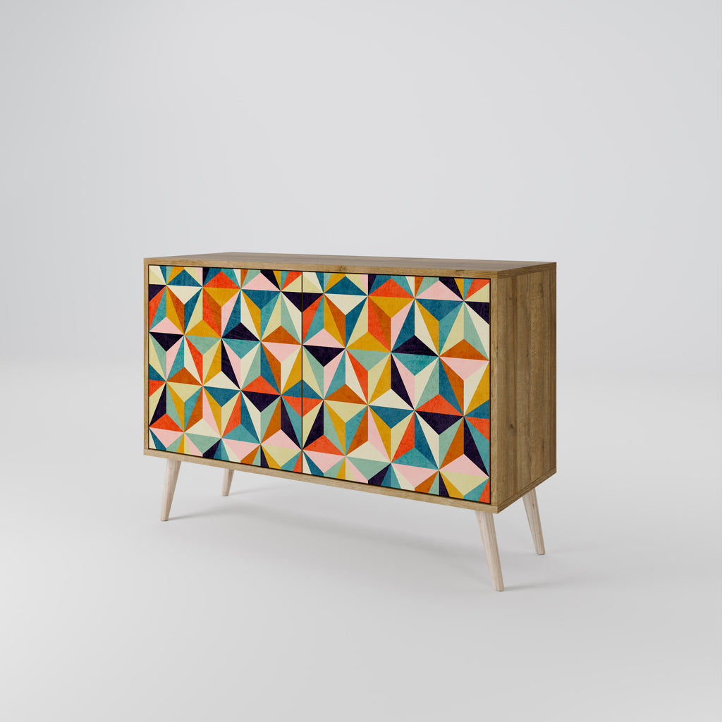 TESSELATE TREASURES 2-Door Sideboard in Oak Effect