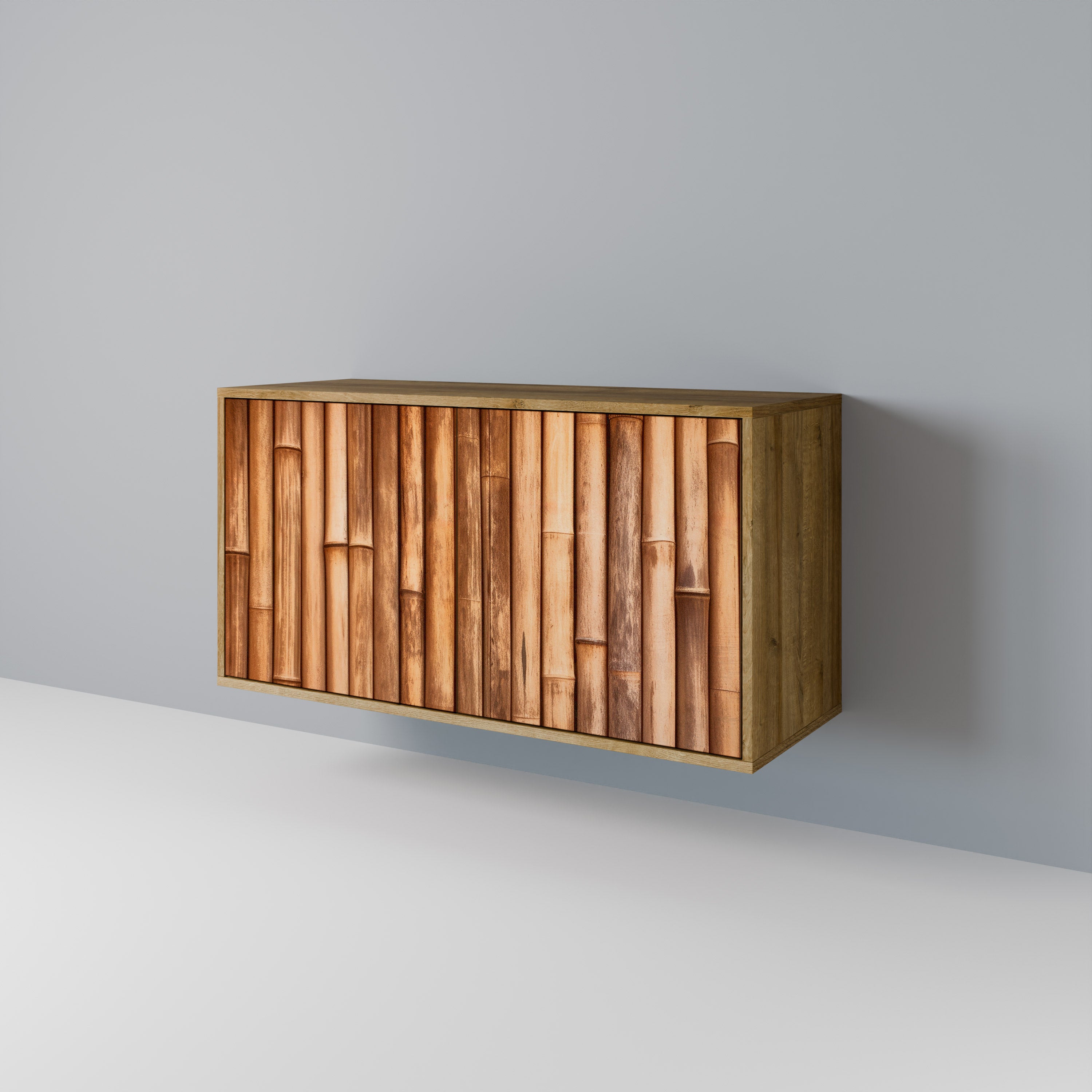 Aparador de 2 puertas NATURAL WOOD efecto roble
