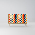 COLORFUL NOSTALGIA 2-Door Sideboard in Oak Effect