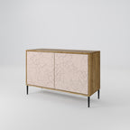CERAMIC TEXTURE 2-Door Sideboard in Oak Effect