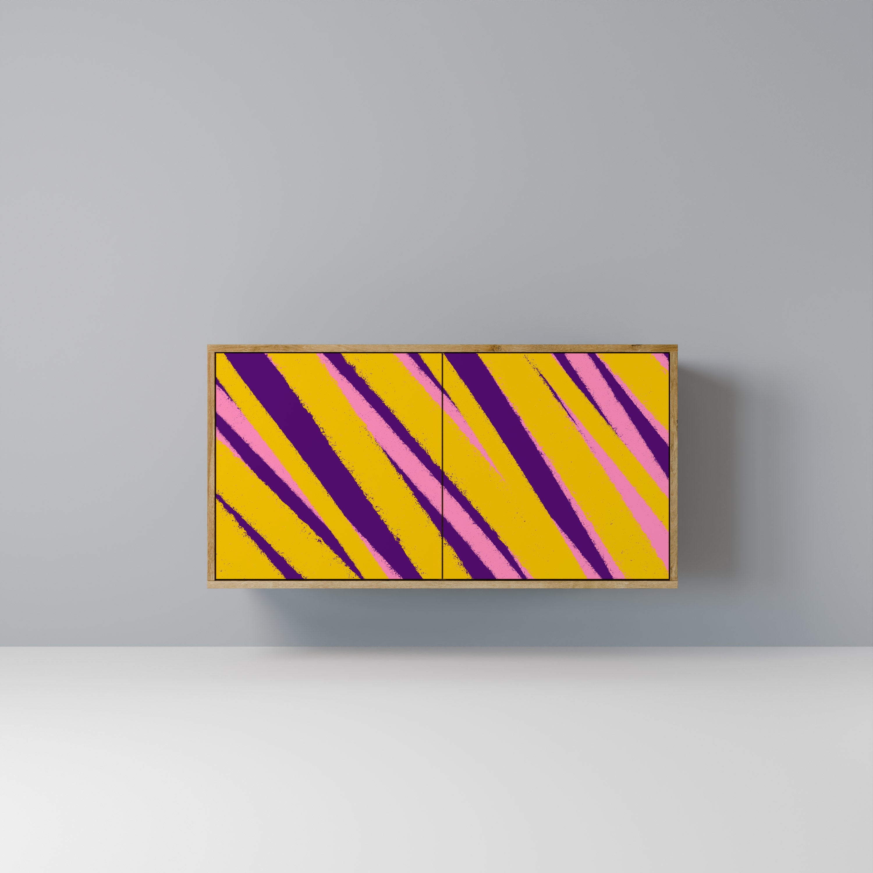 Aparador de 2 puertas con efecto roble LOS SUEÑOS SE HACEN REALIDAD