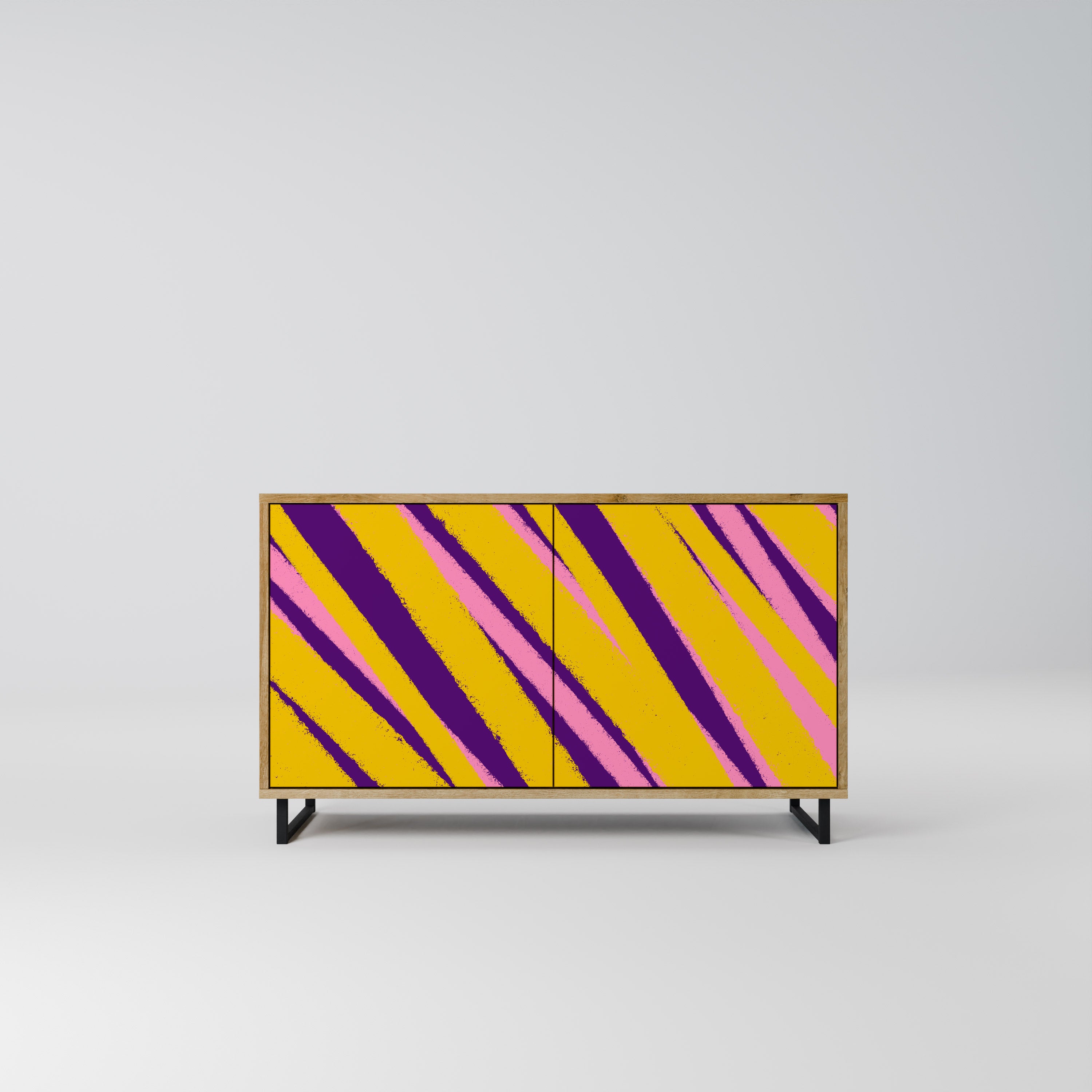 Aparador de 2 puertas con efecto roble LOS SUEÑOS SE HACEN REALIDAD