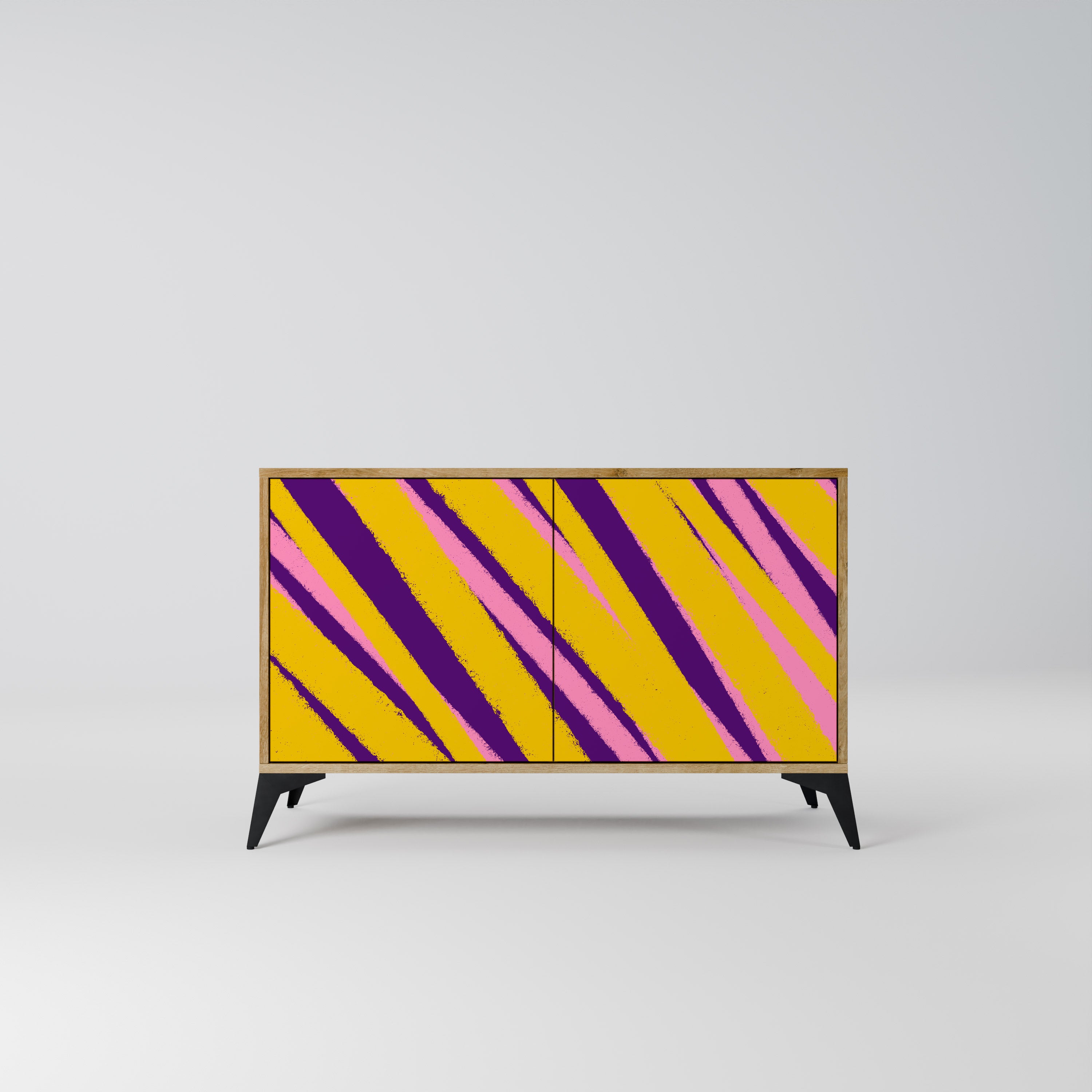 Aparador de 2 puertas con efecto roble LOS SUEÑOS SE HACEN REALIDAD