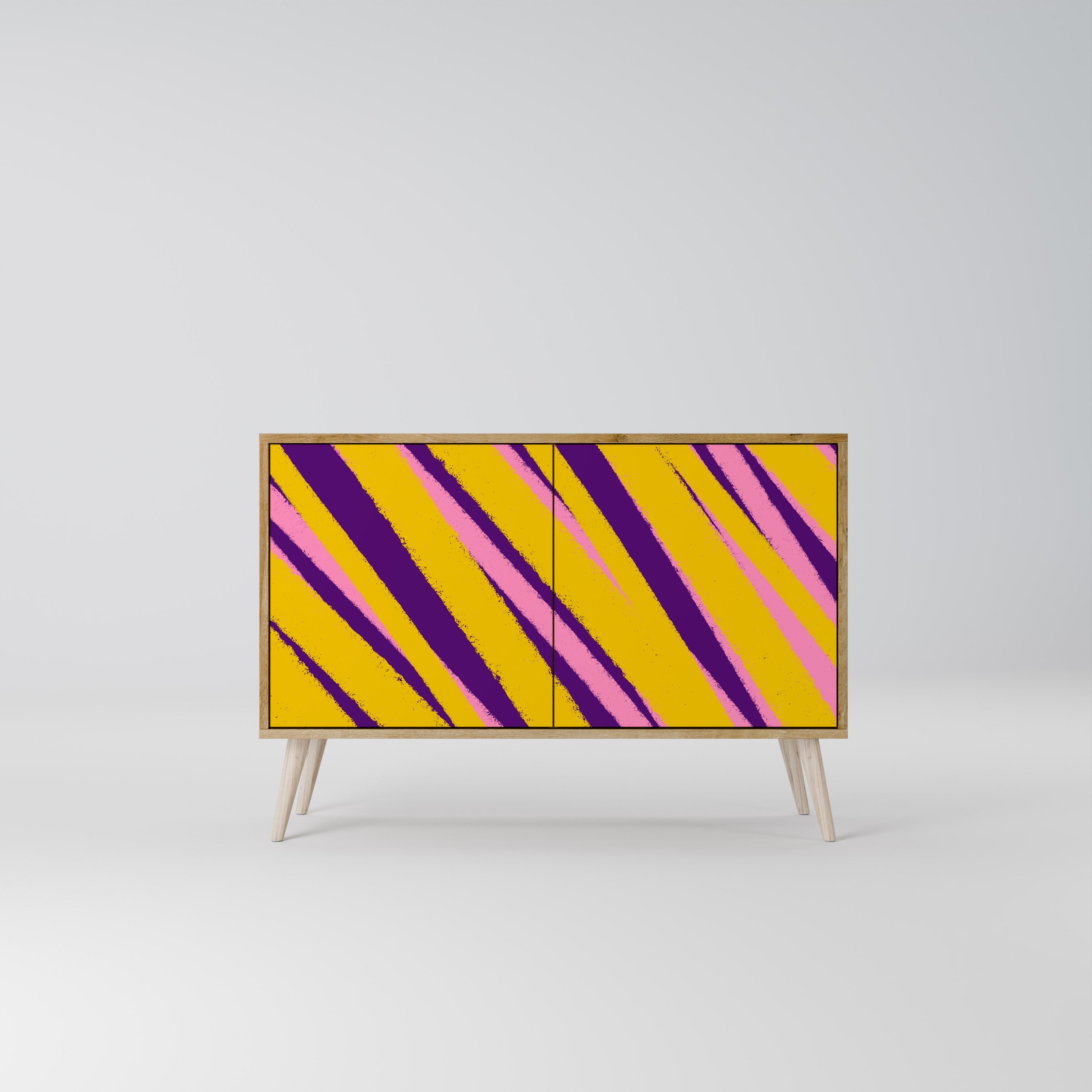 Aparador de 2 puertas con efecto roble LOS SUEÑOS SE HACEN REALIDAD