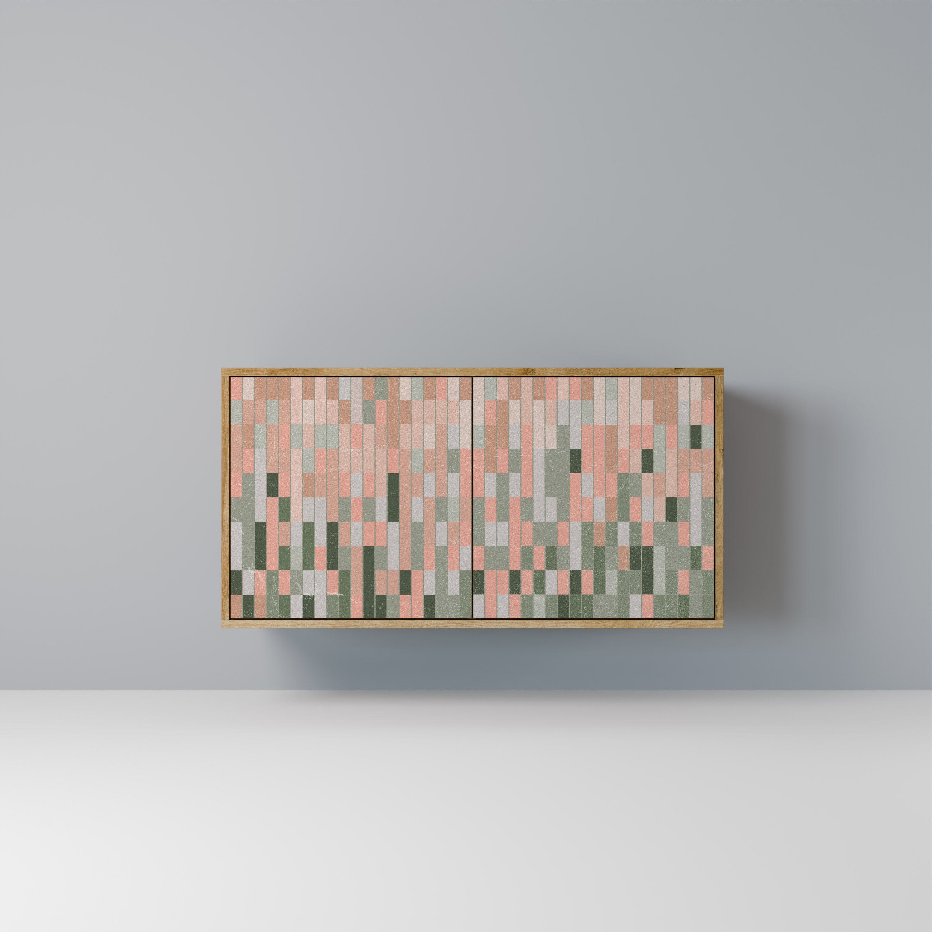 CONSTRUYENDO EL FUTURO Aparador de 2 puertas efecto roble