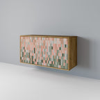 BUILDING THE FUTURE Aparador de 2 Puertas en Efecto Roble