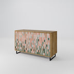 BUILDING THE FUTURE Aparador de 2 Puertas en Efecto Roble