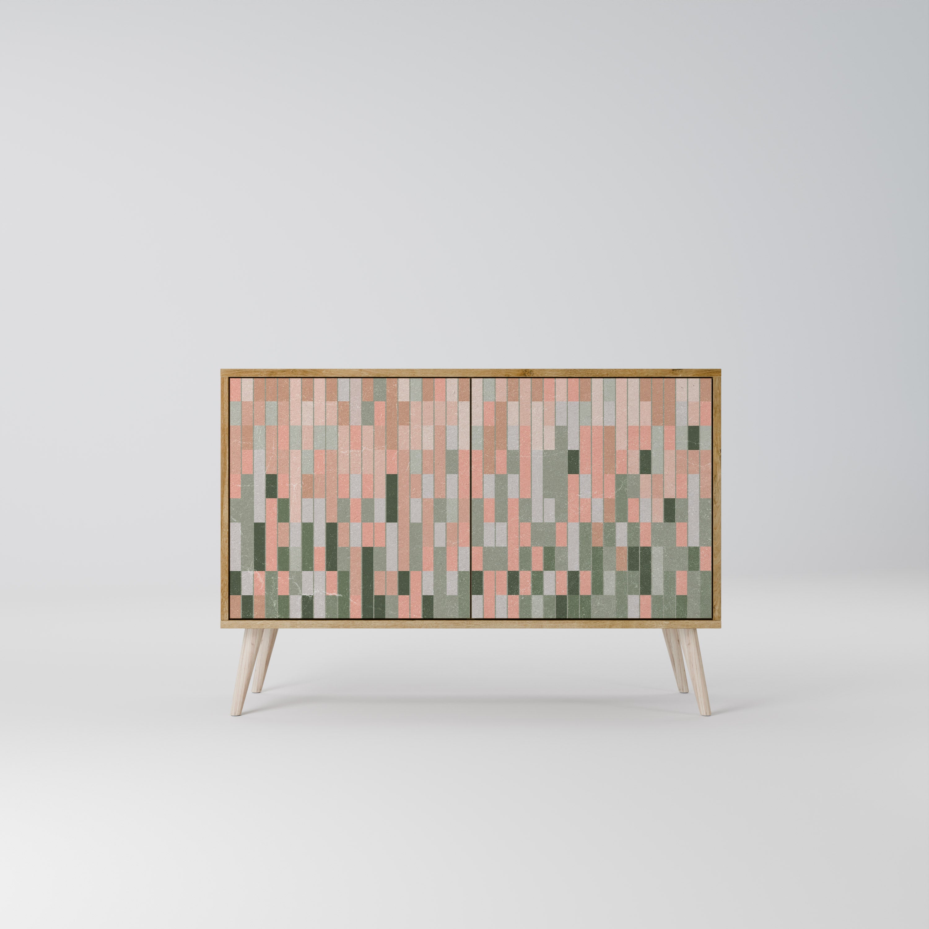 CONSTRUYENDO EL FUTURO Aparador de 2 puertas efecto roble