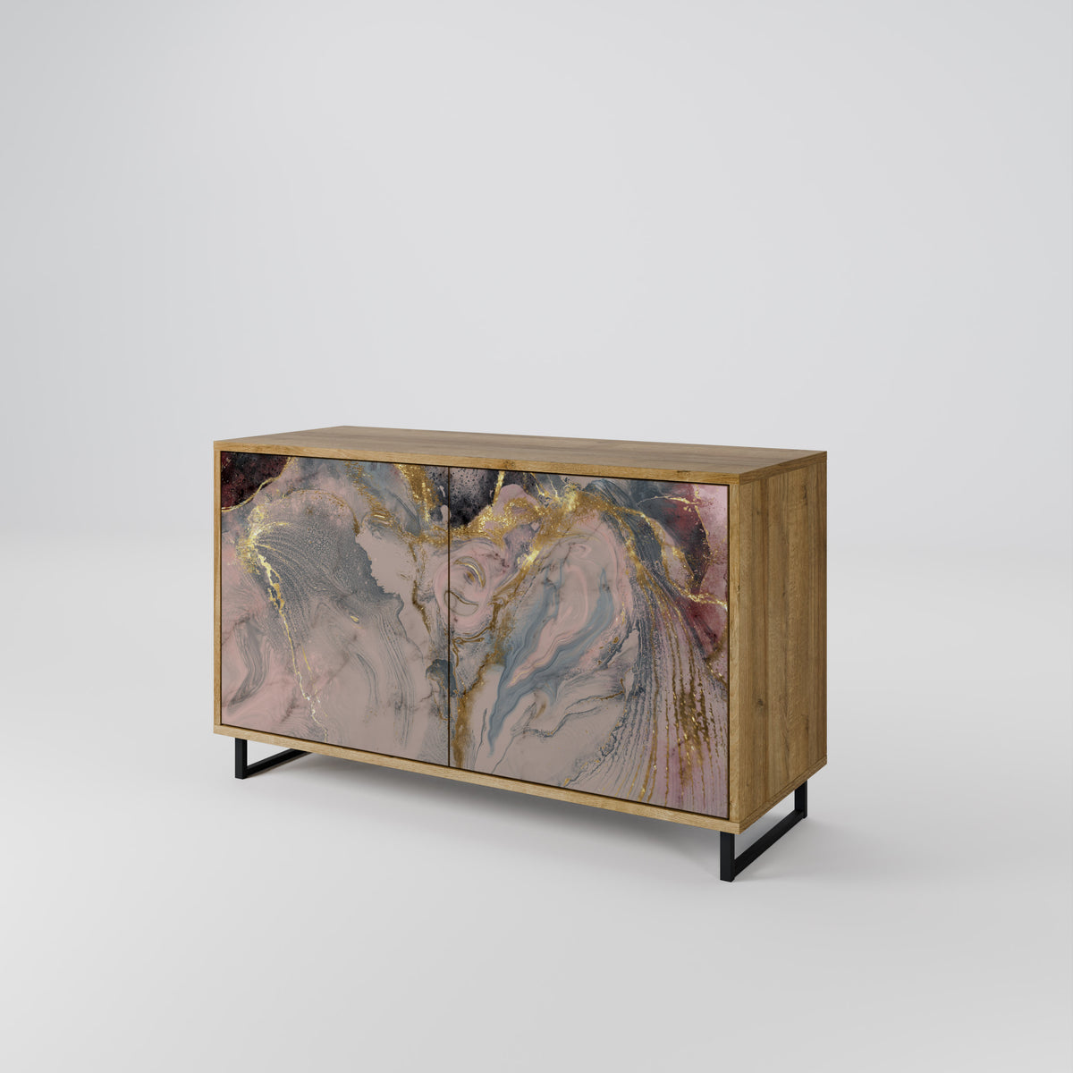 GILDED SWIRLS Aparador de 2 Puertas