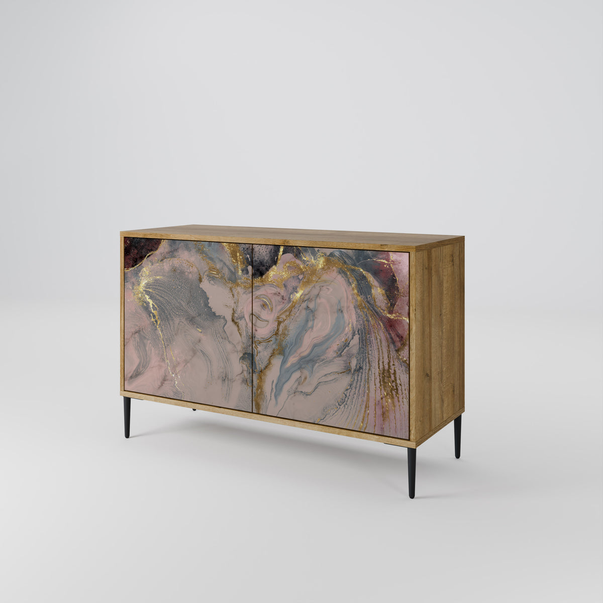 GILDED SWIRLS Aparador de 2 Puertas