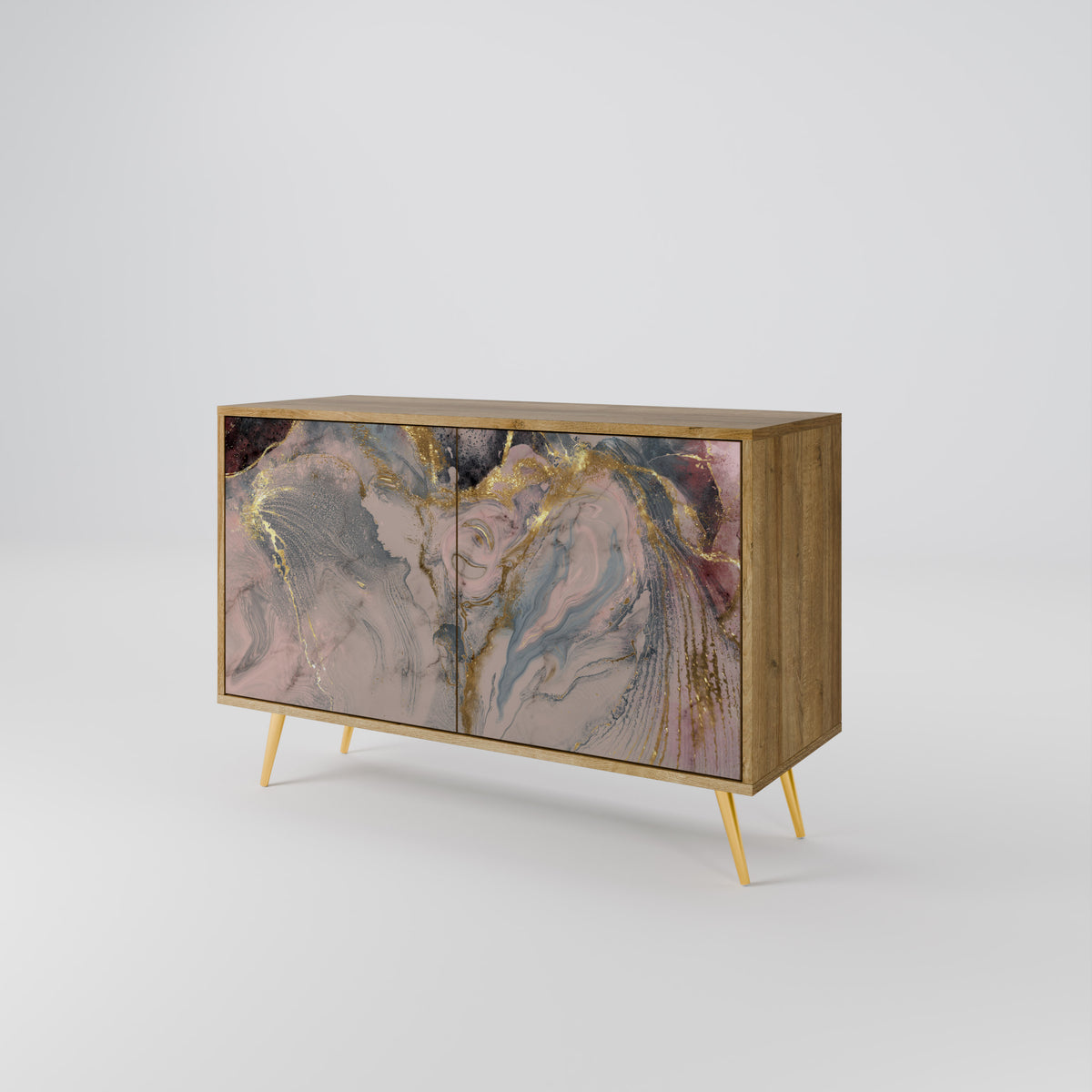 GILDED SWIRLS Aparador de 2 Puertas