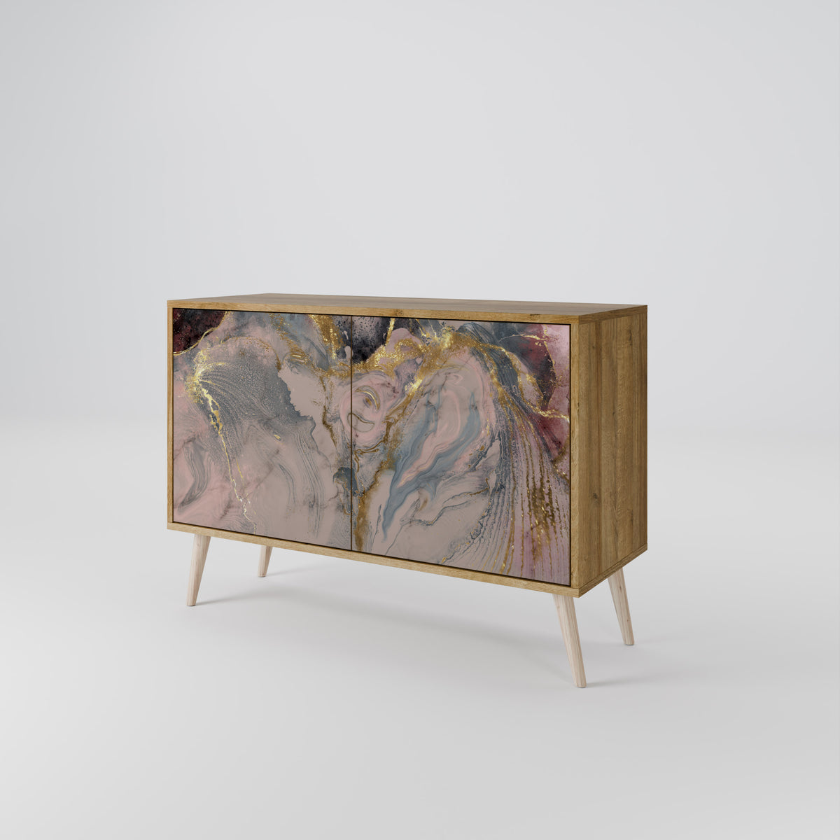 GILDED SWIRLS Aparador de 2 Puertas