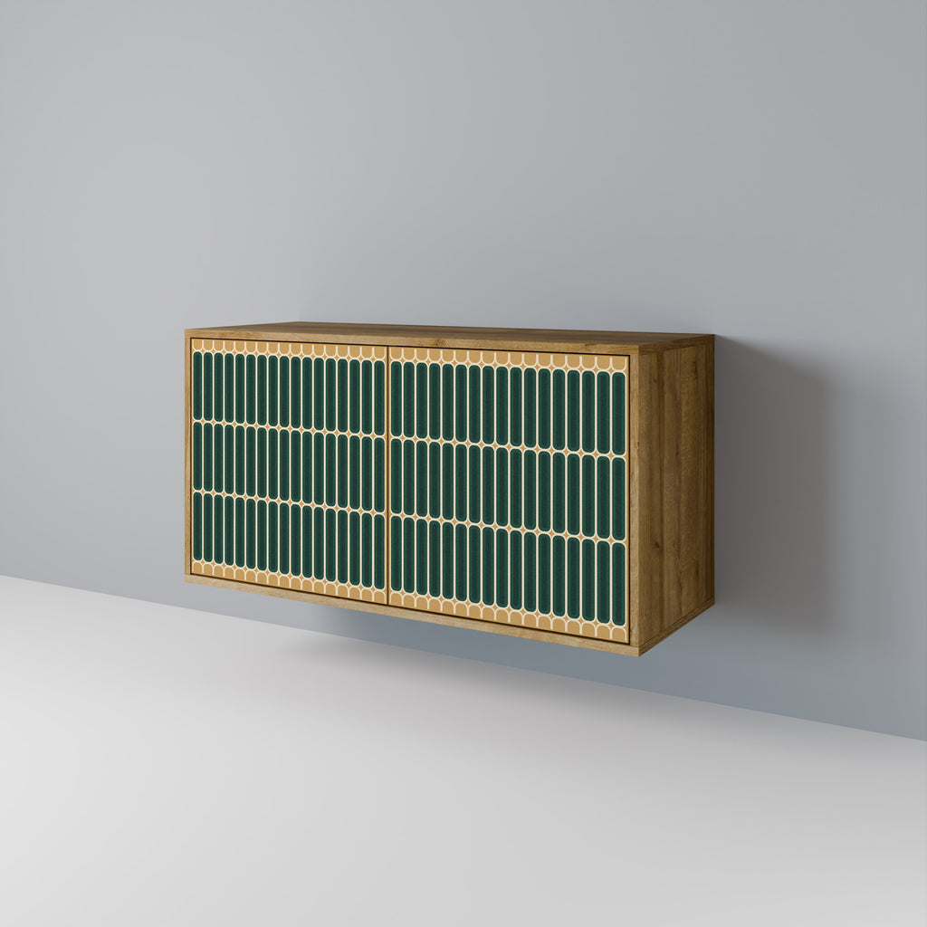 Aparador ILUSION GATE de 2 puertas efecto roble