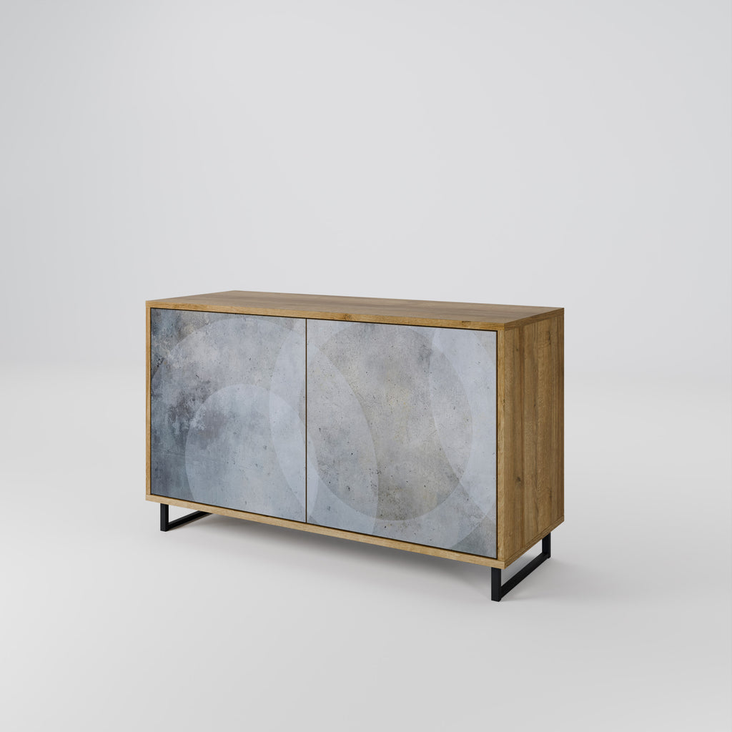 MUTED ARC 2-Door Sideboard in Oak Effect