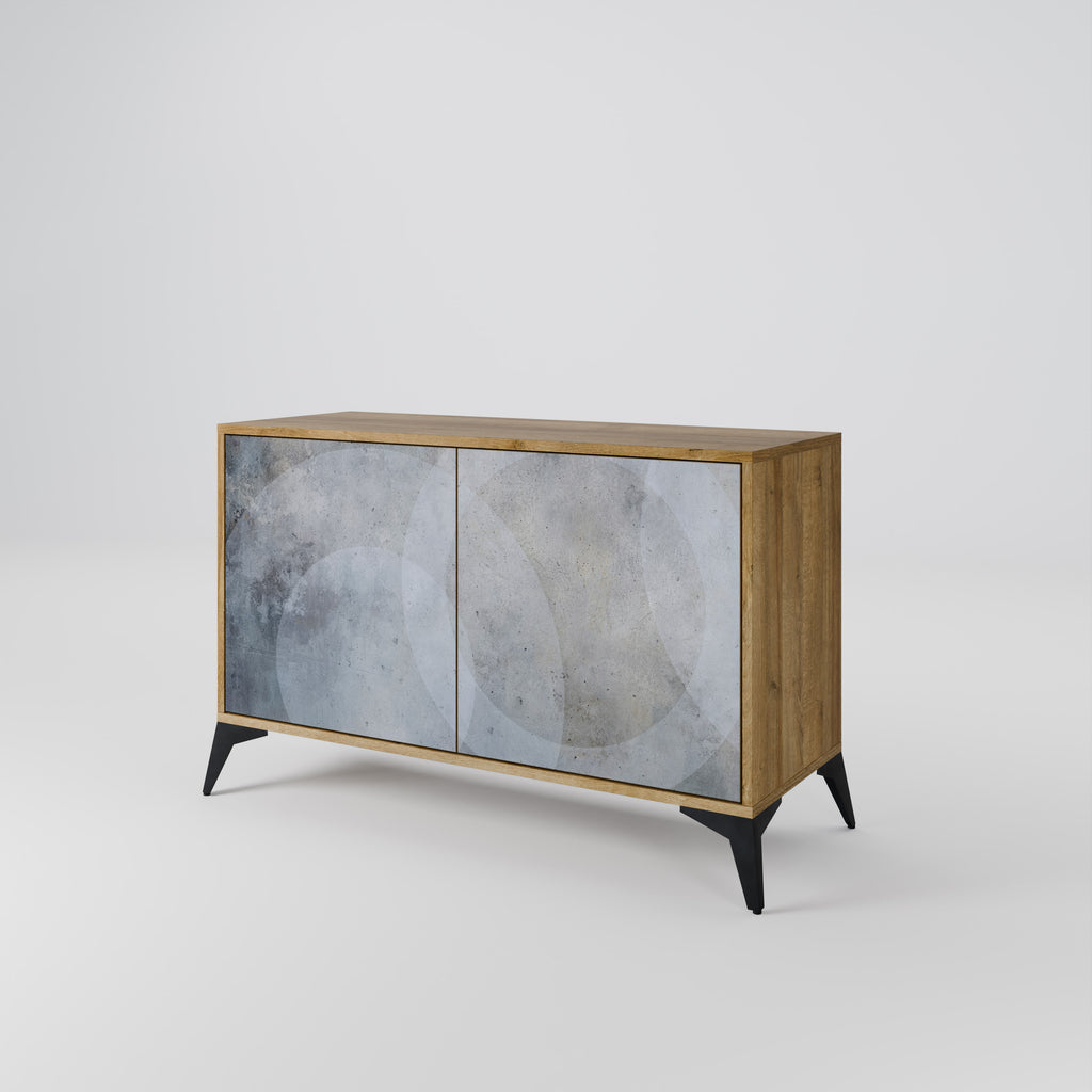 MUTED ARC 2-Door Sideboard in Oak Effect