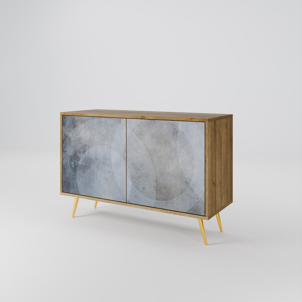 MUTED ARC 2-Door Sideboard in Oak Effect