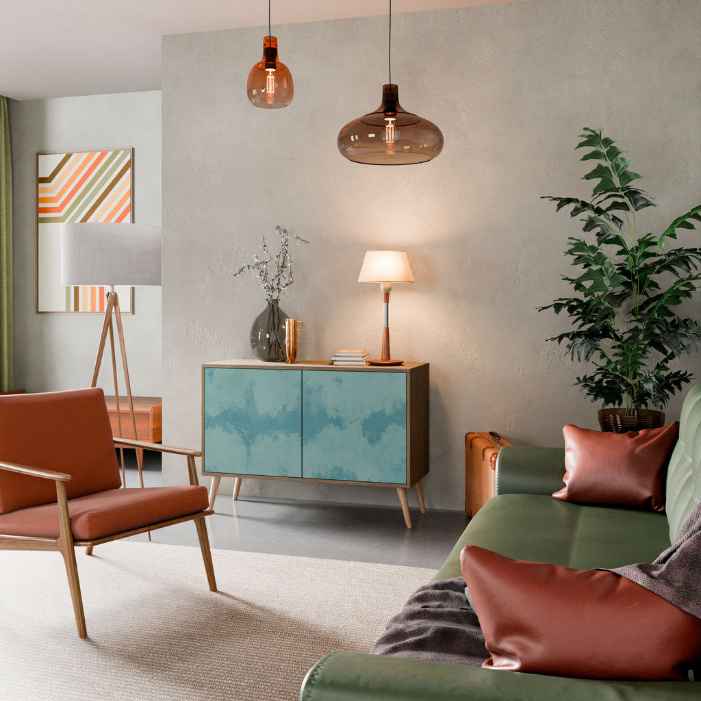 Aparador de 2 puertas SKY WASH con efecto roble