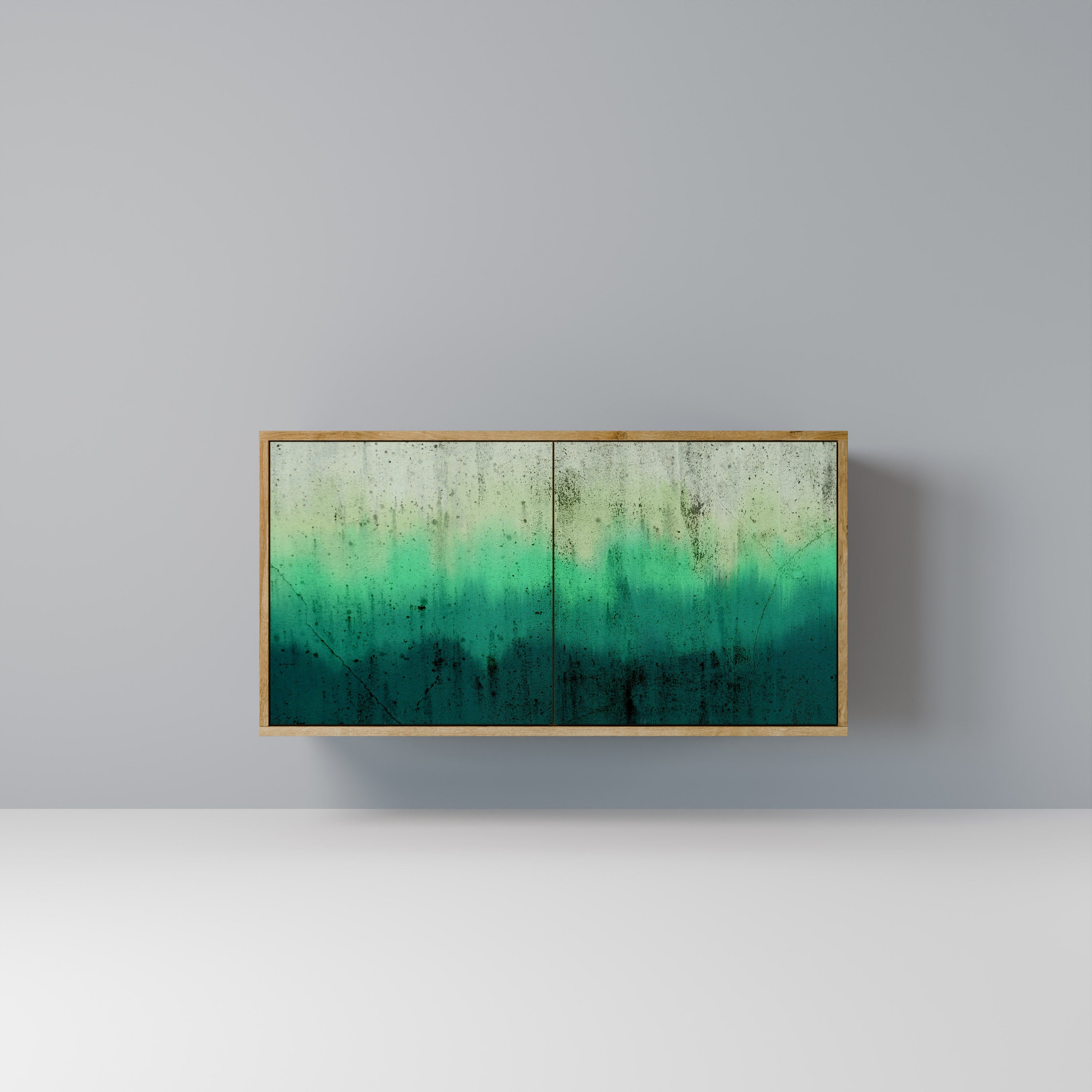 Aparador de 2 puertas NORTHERN LIGHTS efecto roble