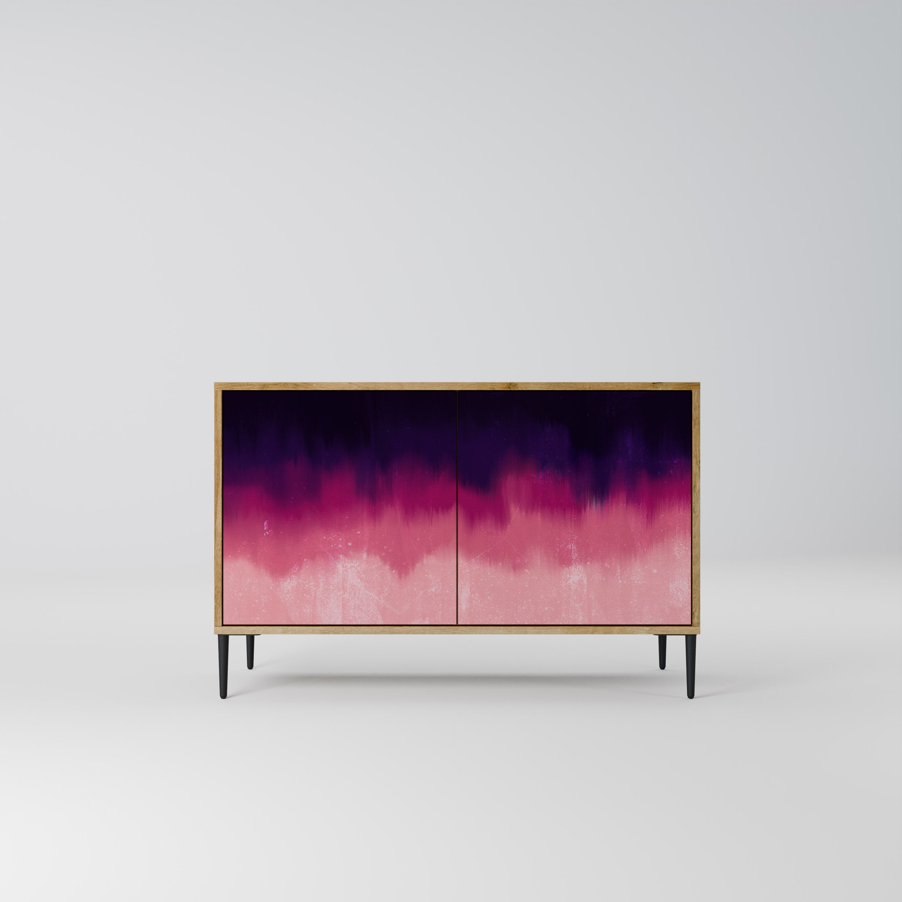 AURORA BOREALIS 2-Door Sideboard in Oak Effect