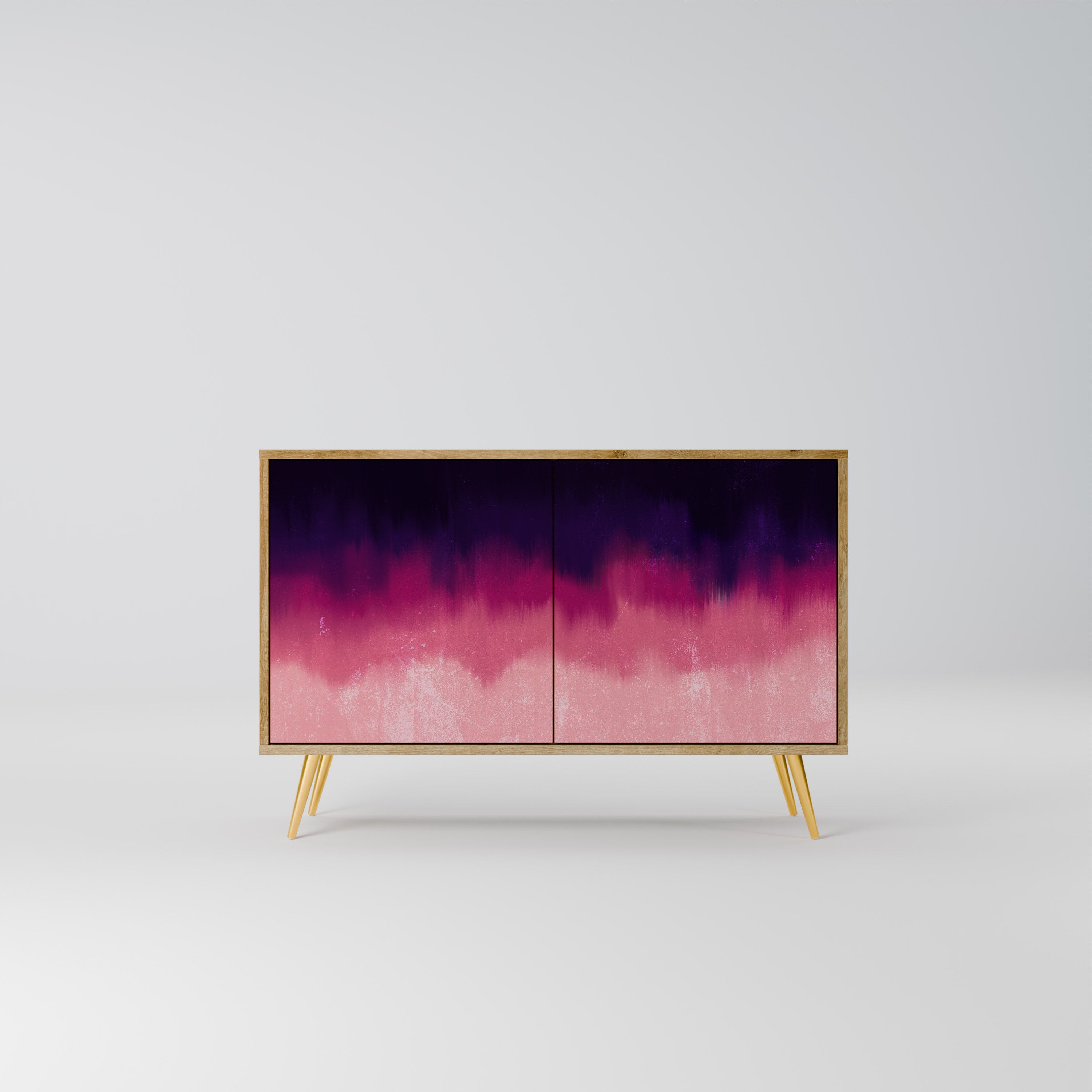 AURORA BOREALIS 2-Door Sideboard in Oak Effect