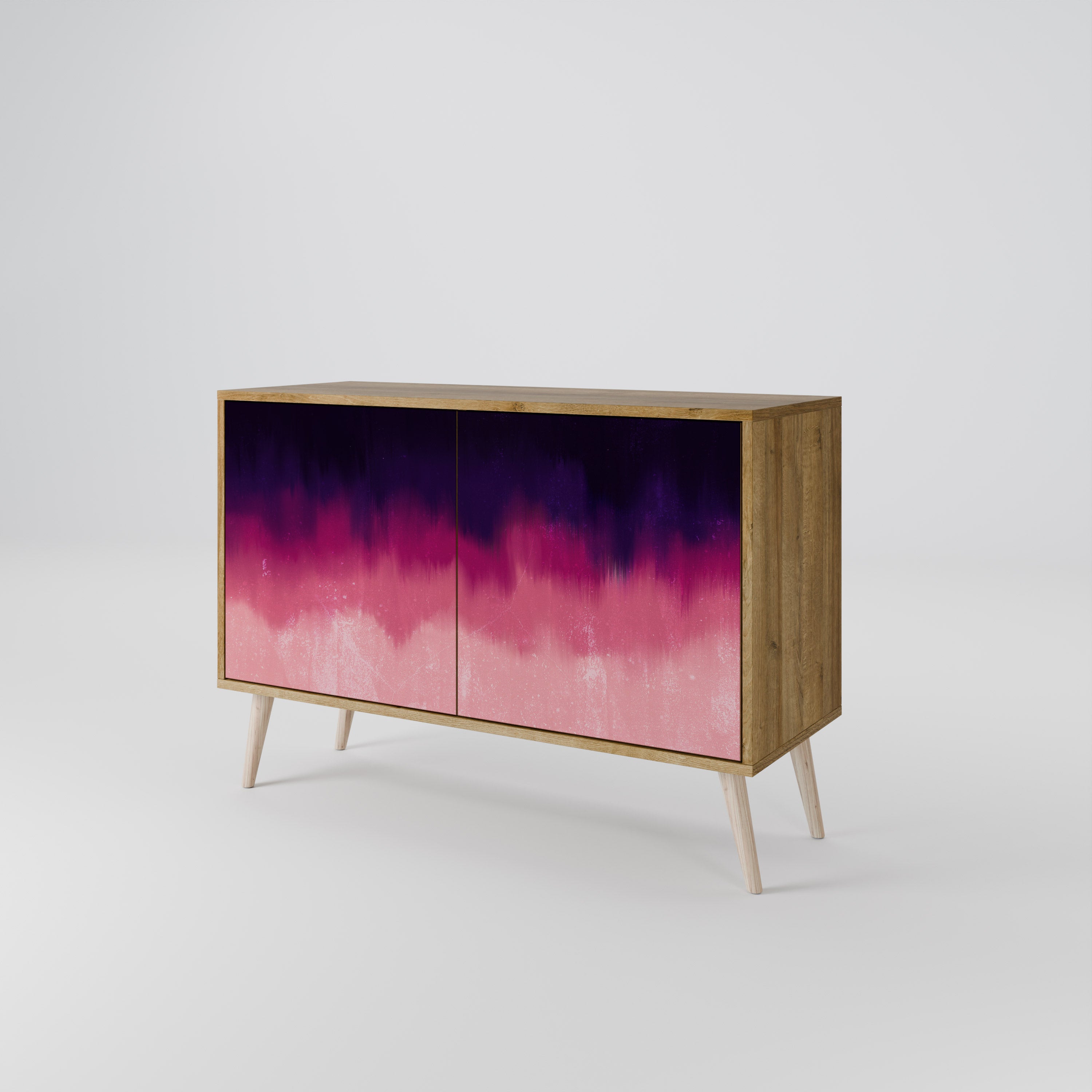 AURORA BOREALIS 2-Door Sideboard in Oak Effect