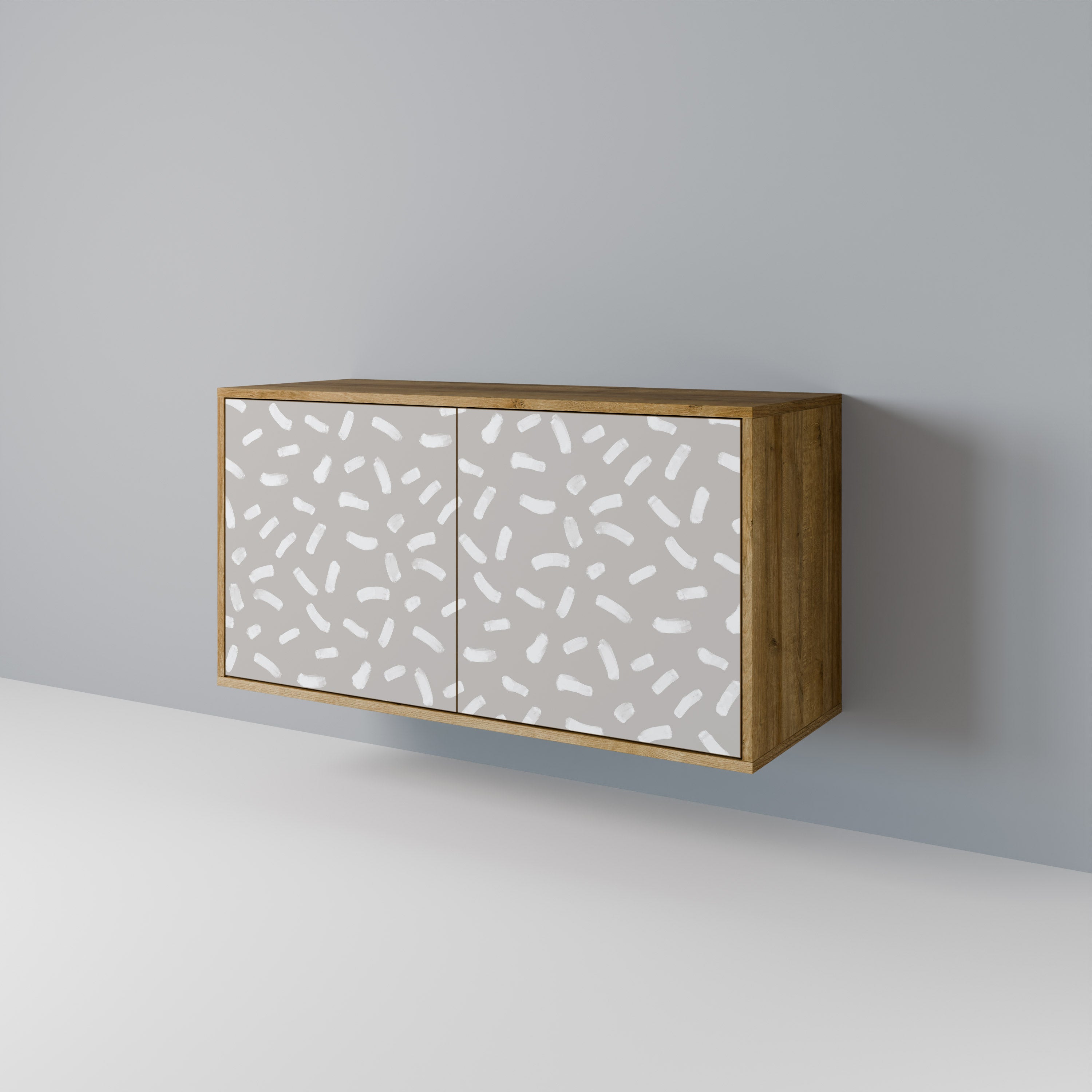 Aparador PASSING SECONDS de 2 puertas con efecto roble