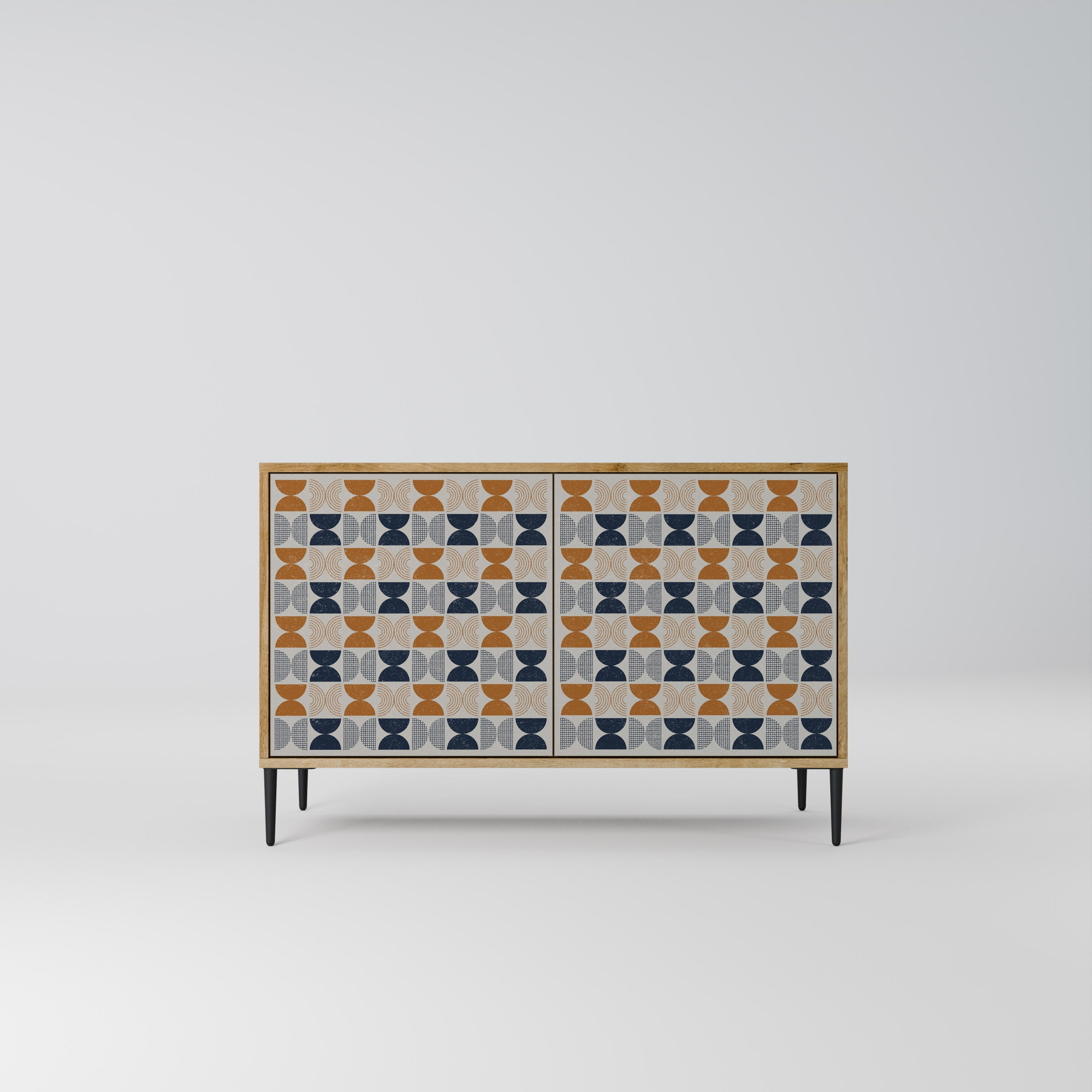 Aparador de 2 puertas efecto roble de la gama REFLECTION