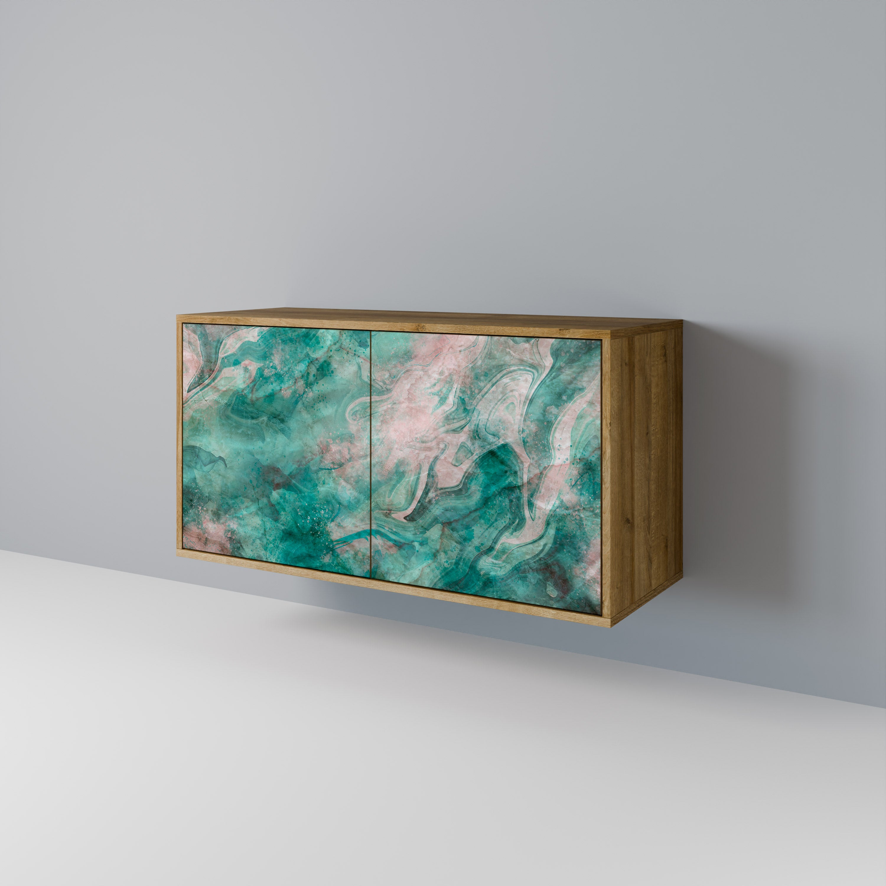 ABSTRACT ALCHEMY 2-Door Sideboard in Oak Effect