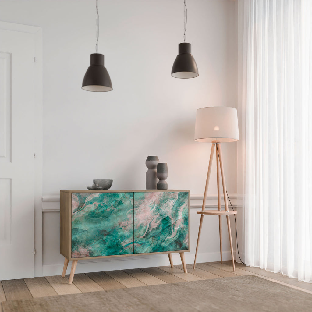 ABSTRACT ALCHEMY 2-Door Sideboard in Oak Effect
