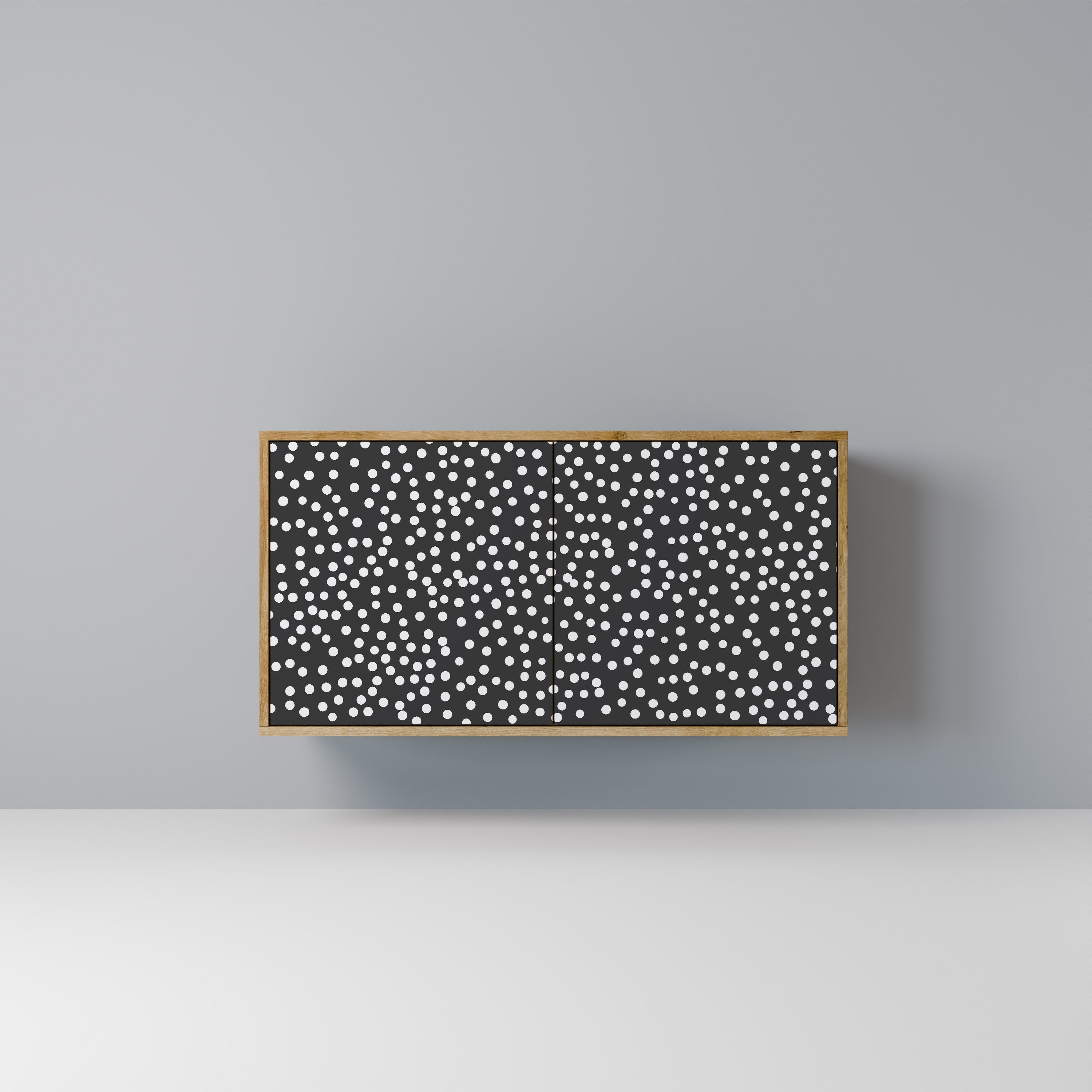 Aparador de 2 puertas BLINDING LIGHTS con efecto roble