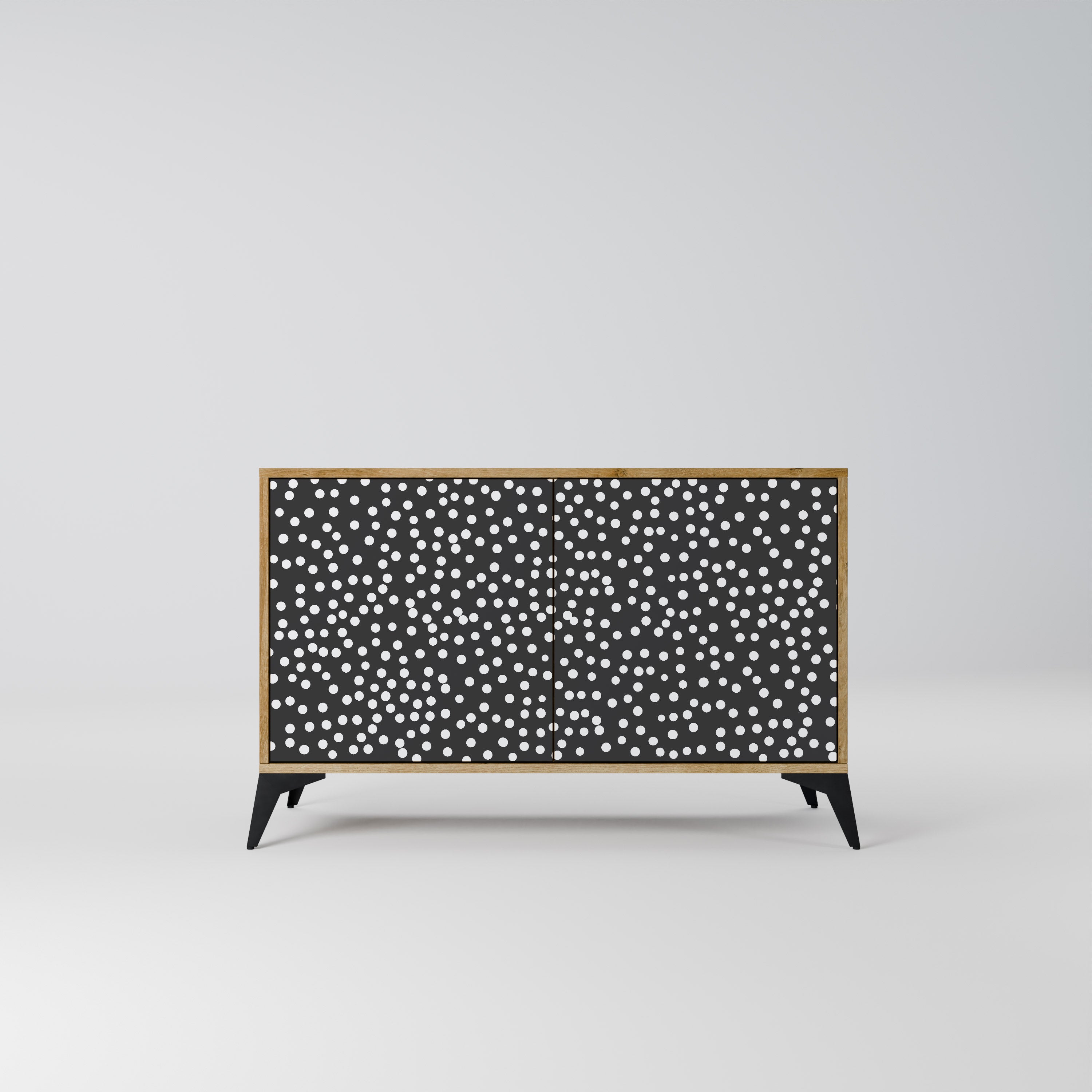 Aparador de 2 puertas BLINDING LIGHTS con efecto roble