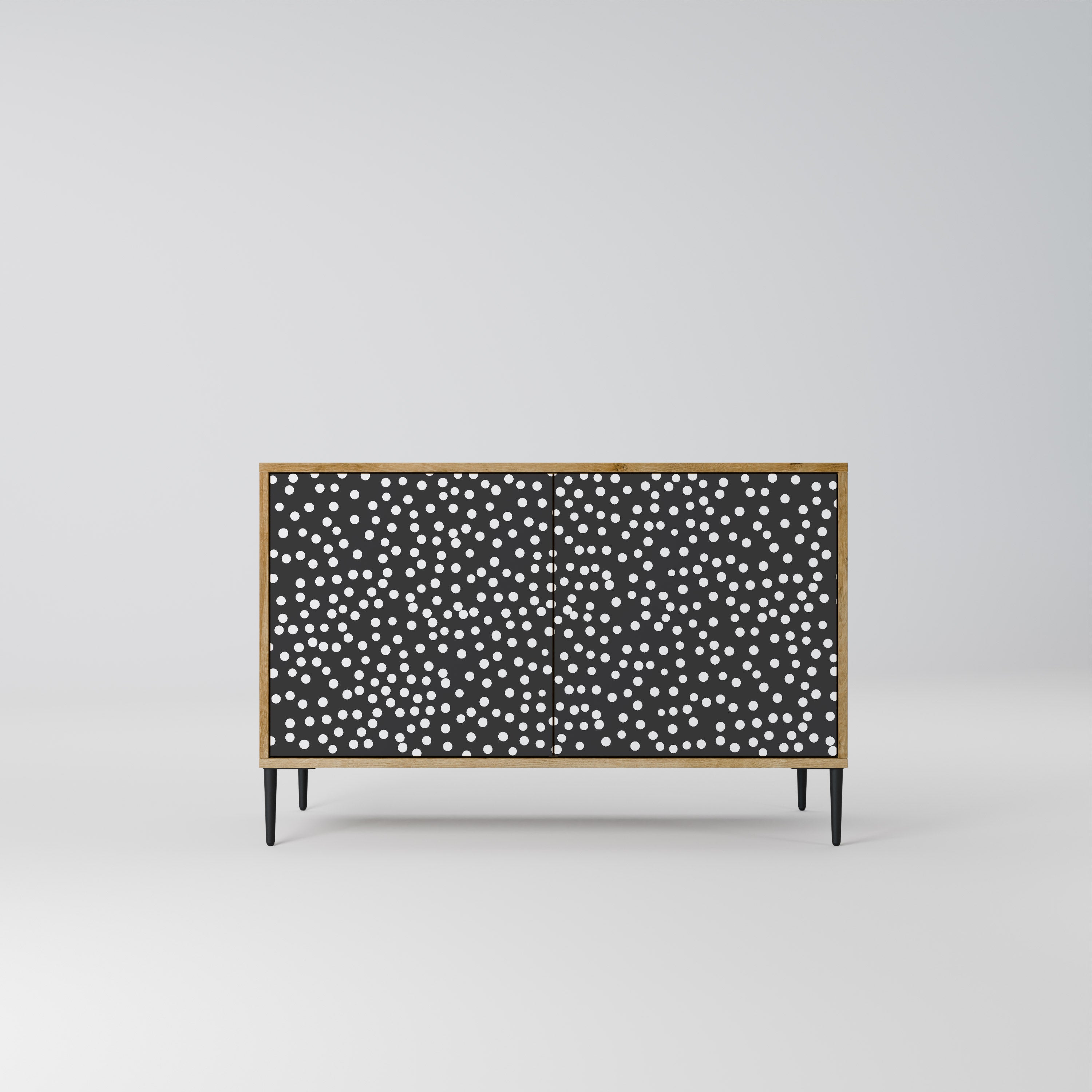 Aparador de 2 puertas BLINDING LIGHTS con efecto roble