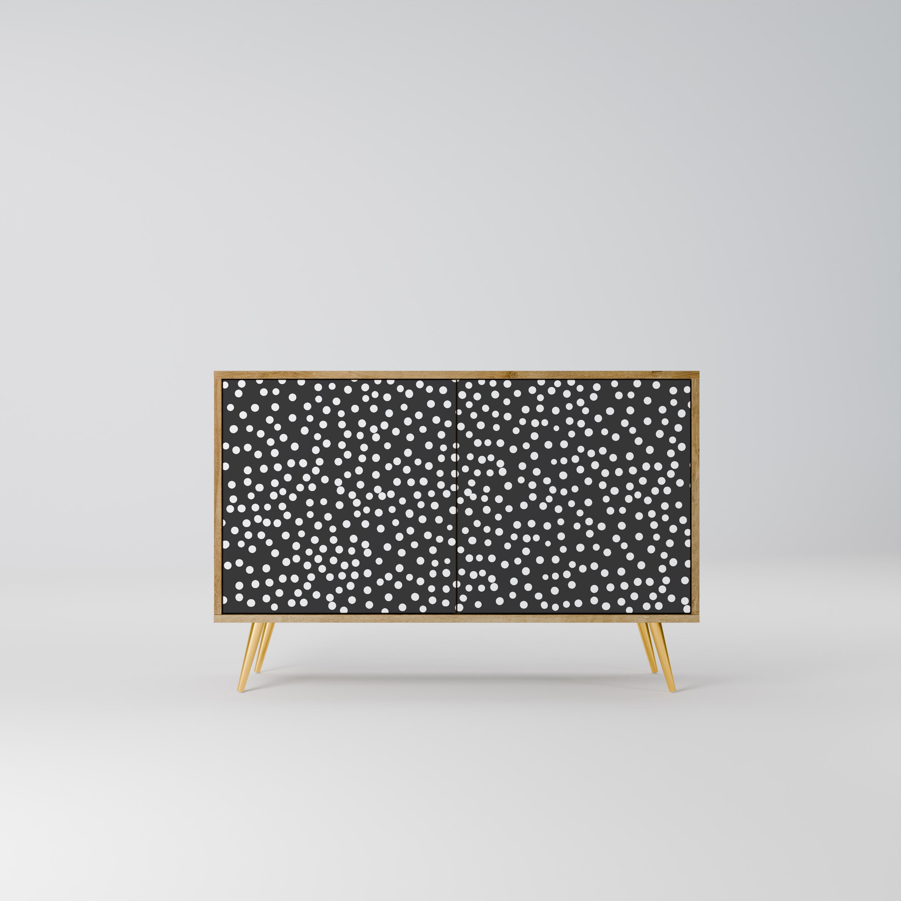 Aparador de 2 puertas BLINDING LIGHTS con efecto roble