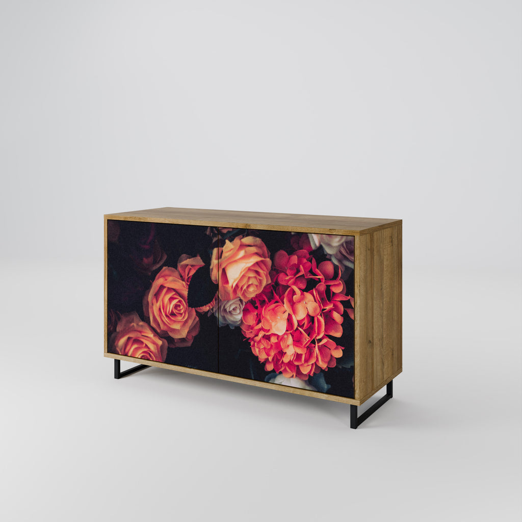 NEVERENDING BLOOM 2-Door Sideboard in Oak Effect