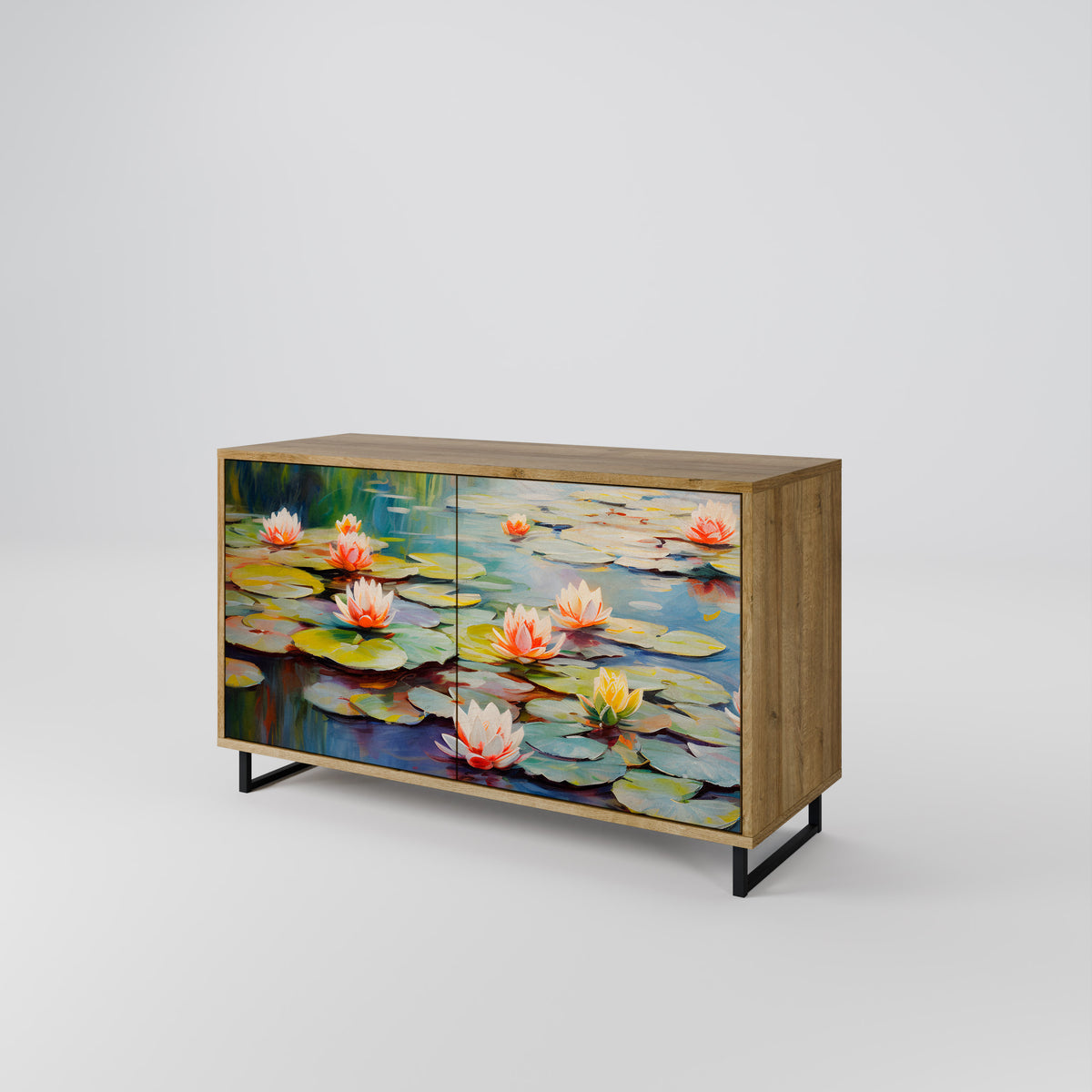 BLOOMING WATERS 2-Door Sideboard