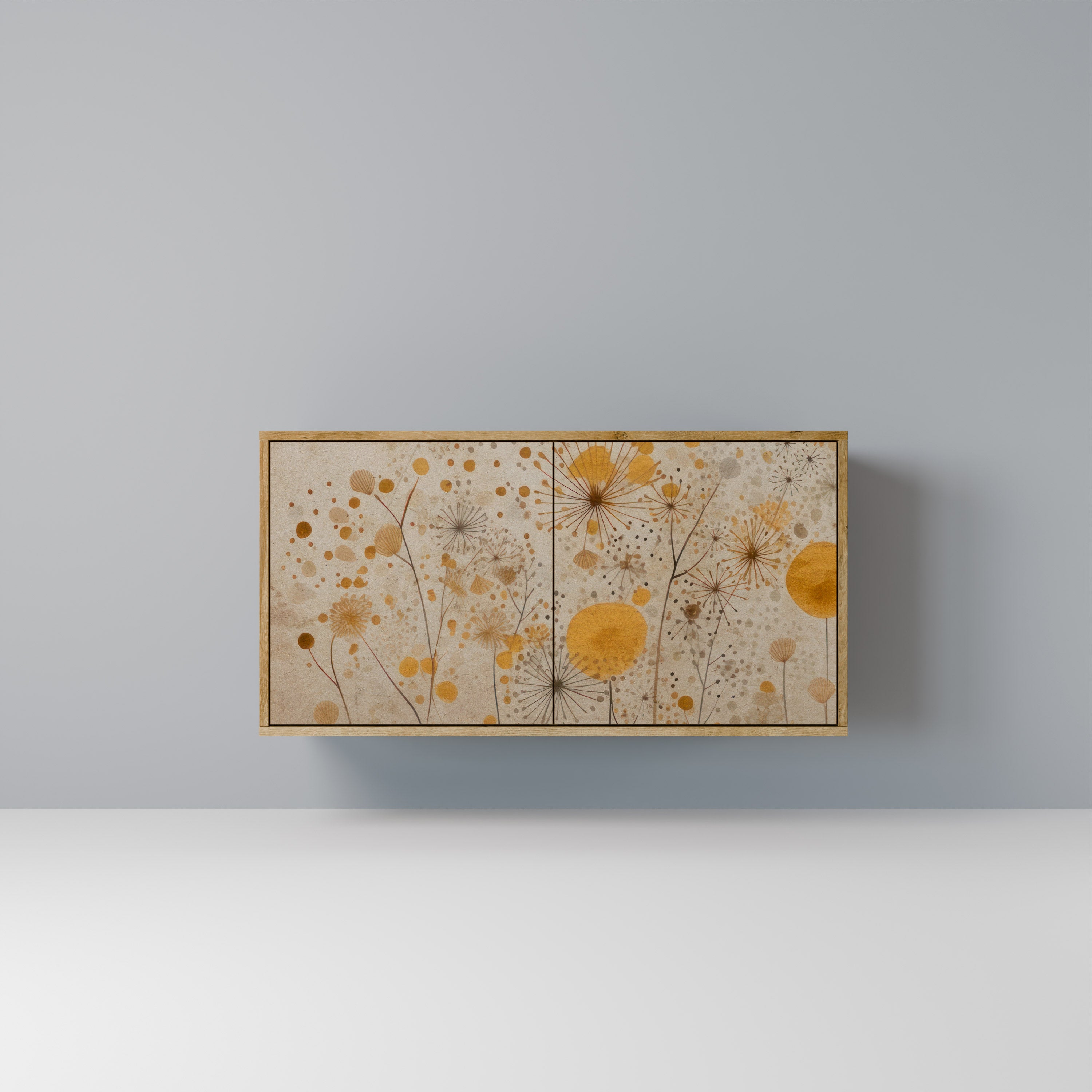 Aparador de 2 puertas MORNING GLADE con efecto roble