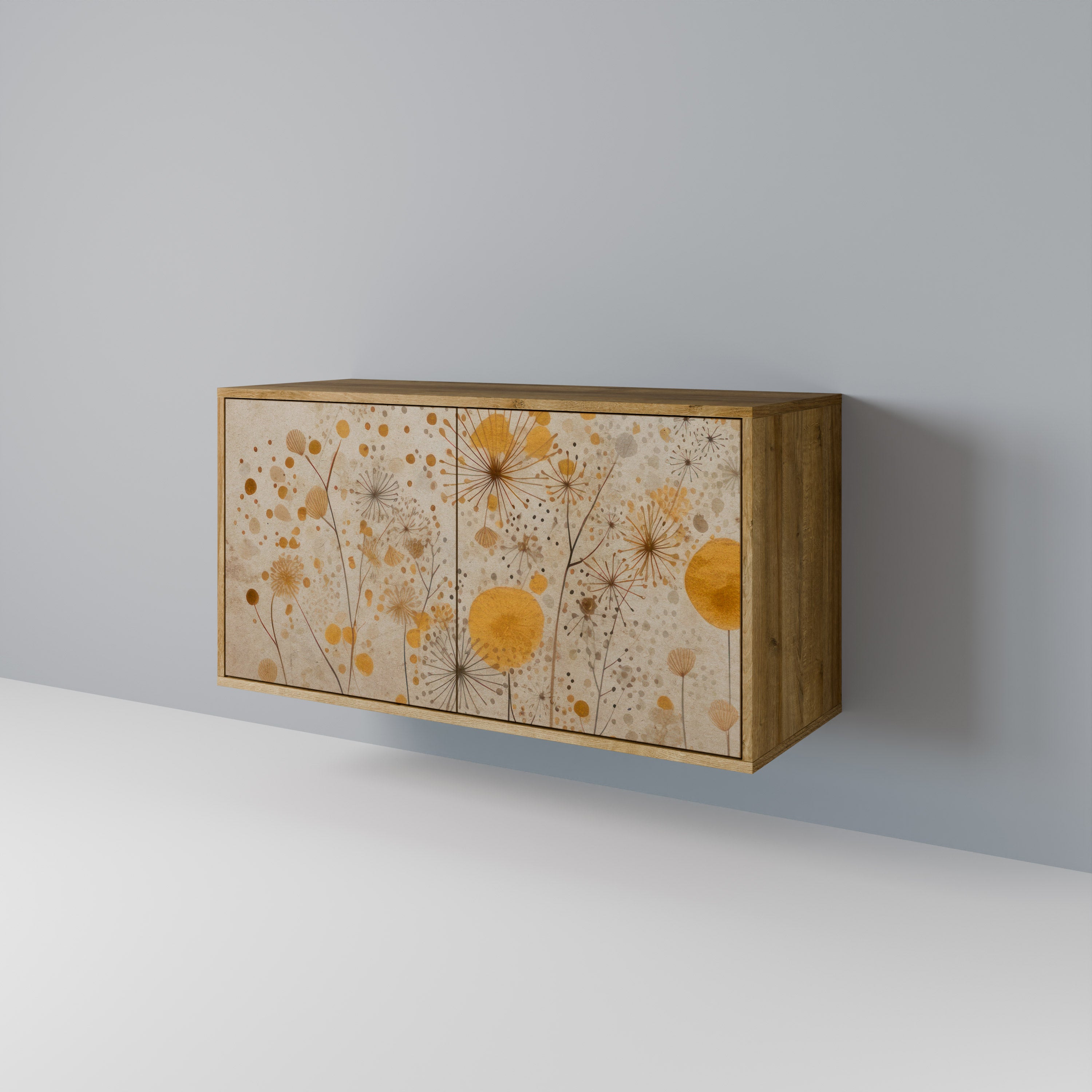 Aparador de 2 puertas MORNING GLADE con efecto roble