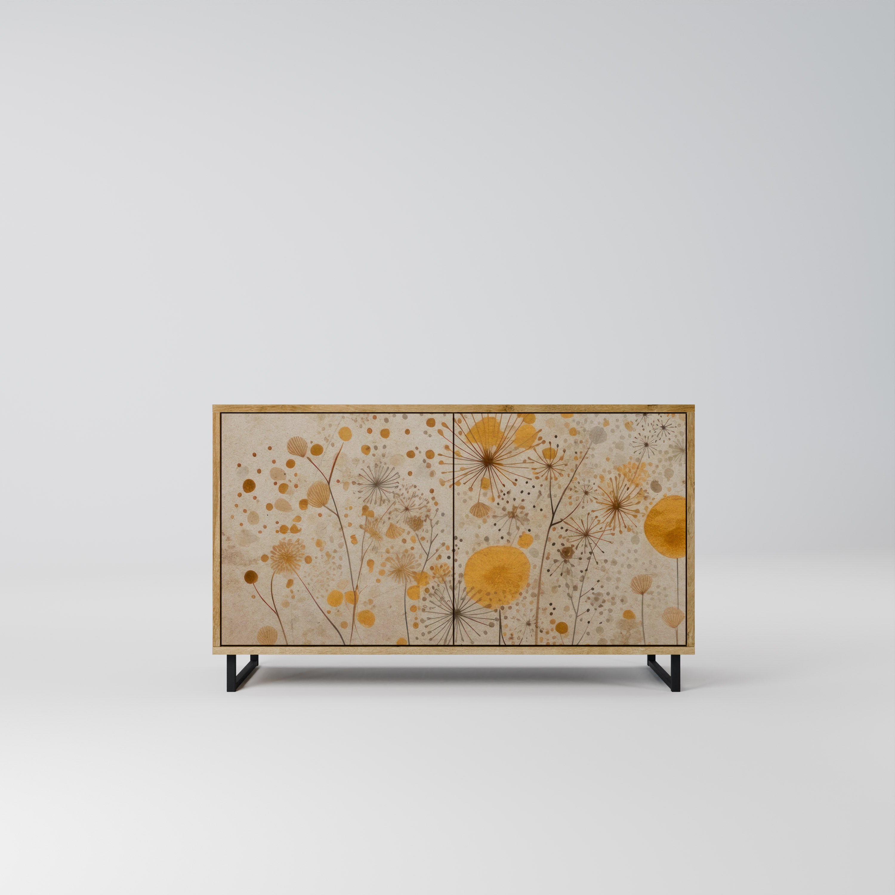 Aparador de 2 puertas MORNING GLADE con efecto roble