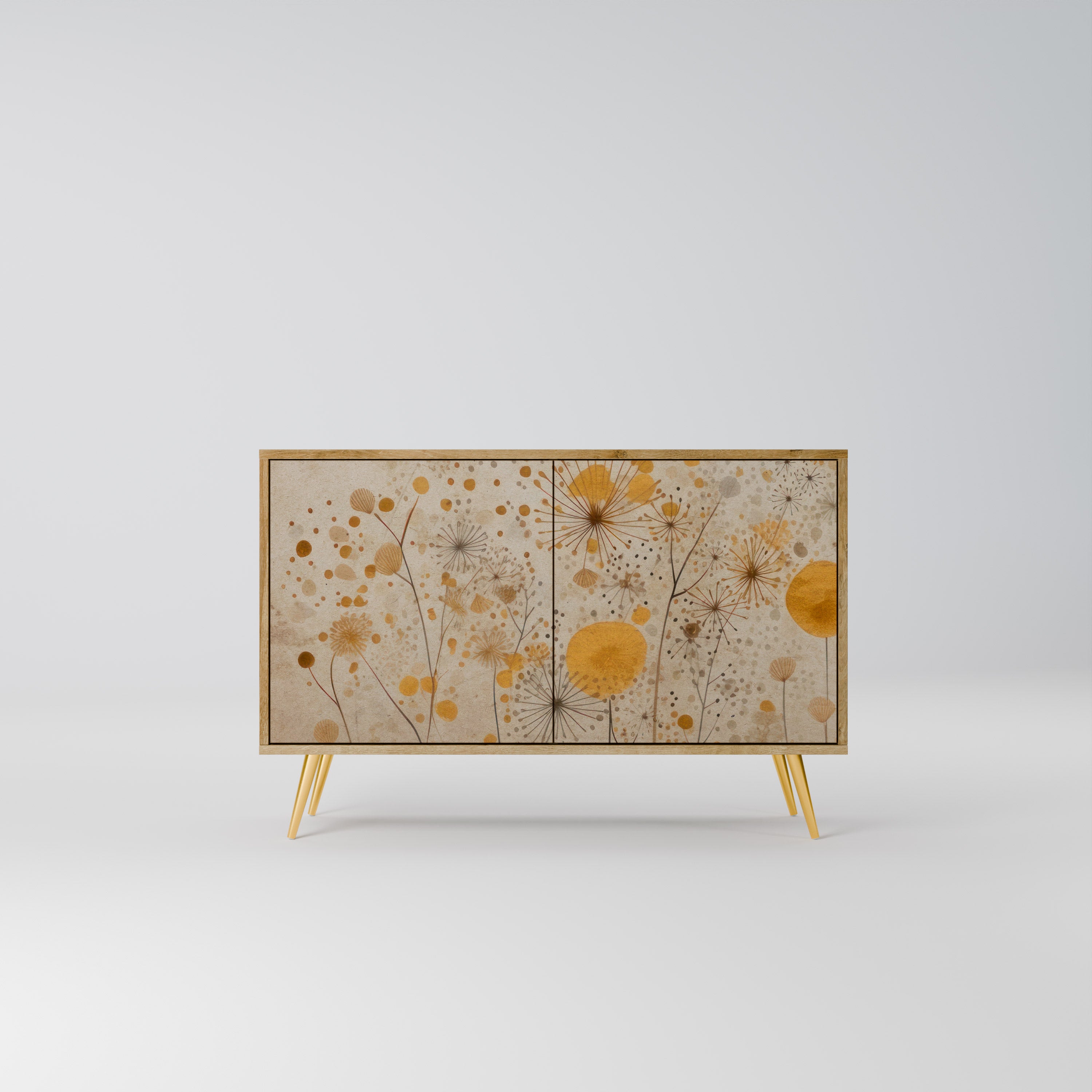 Aparador de 2 puertas MORNING GLADE con efecto roble