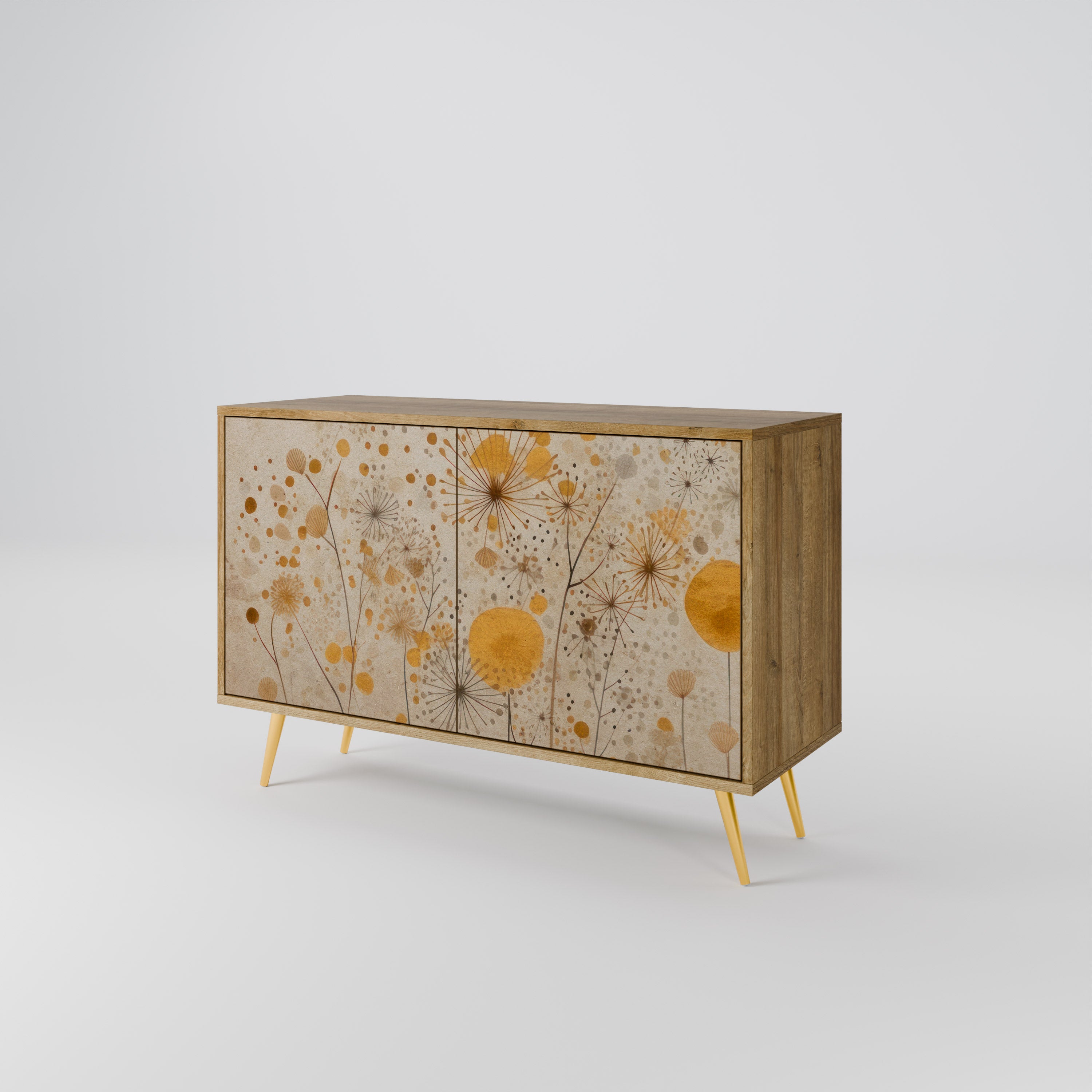 Aparador de 2 puertas MORNING GLADE con efecto roble