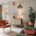 SPRING WHIMSY Aparador de 2 Puertas en Efecto Roble