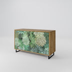 SUCCULENT CLUSTER Aparador de 2 Puertas en Efecto Roble