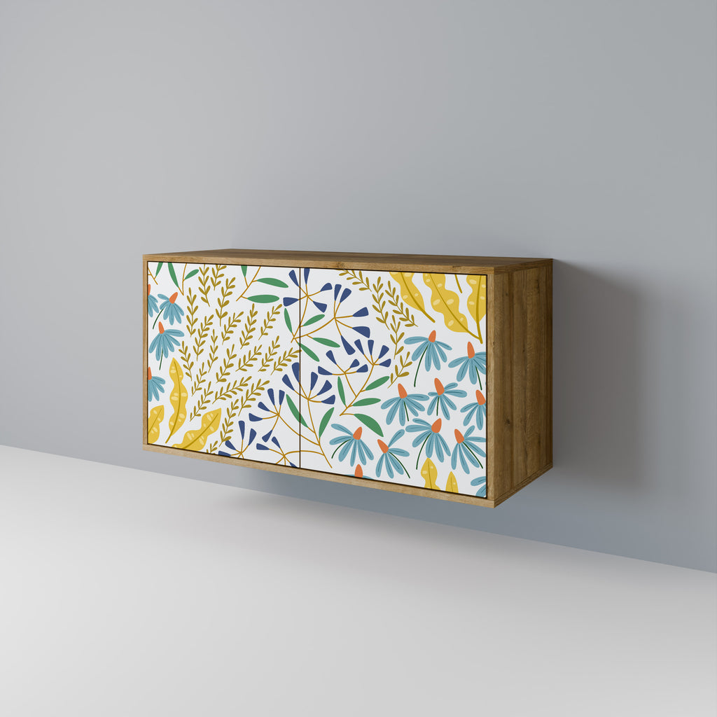 Aparador de 2 puertas HELLO SPRING efecto roble