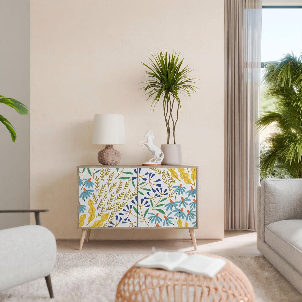 Aparador de 2 puertas HELLO SPRING efecto roble