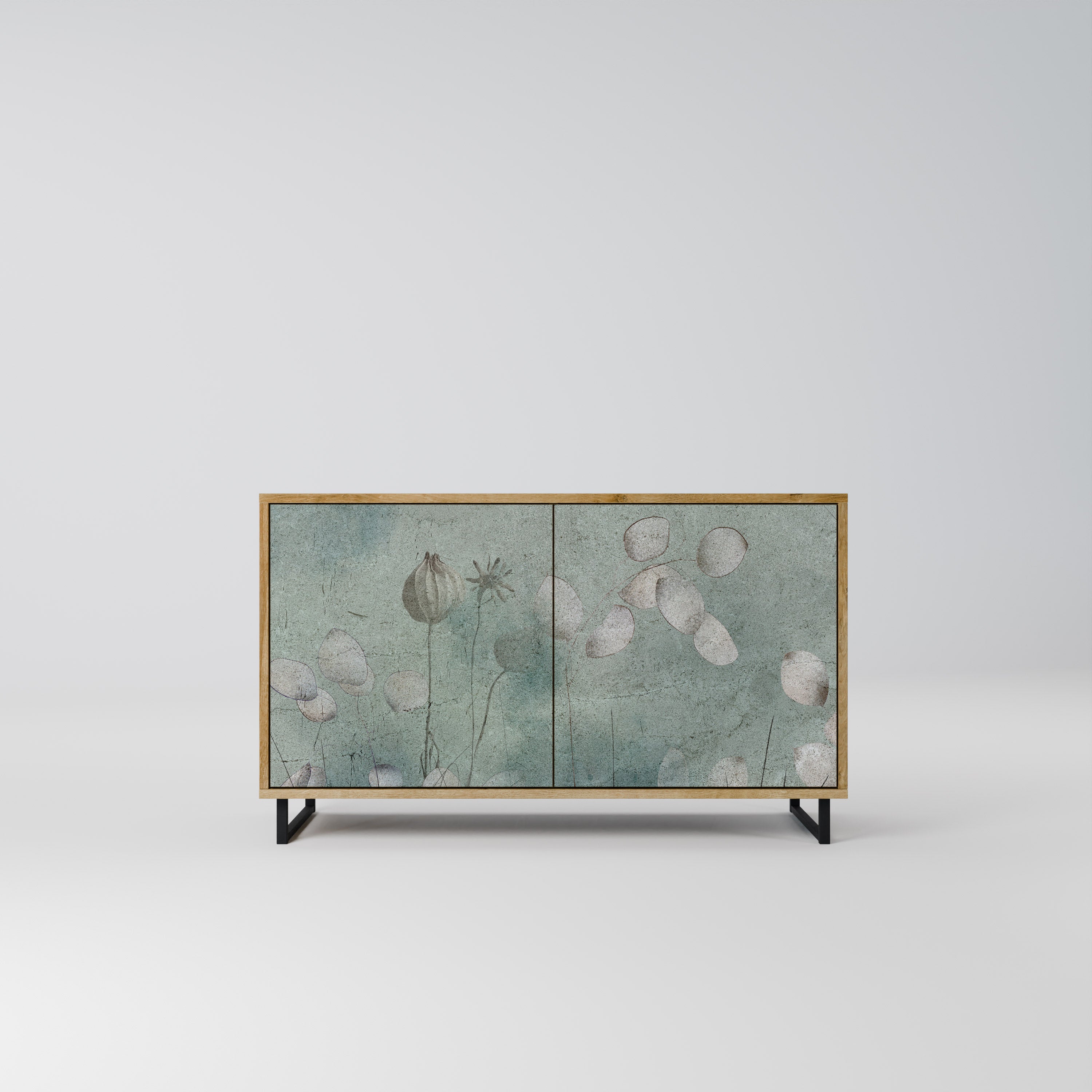 Aparador NIGHT LADY de 2 puertas con efecto roble